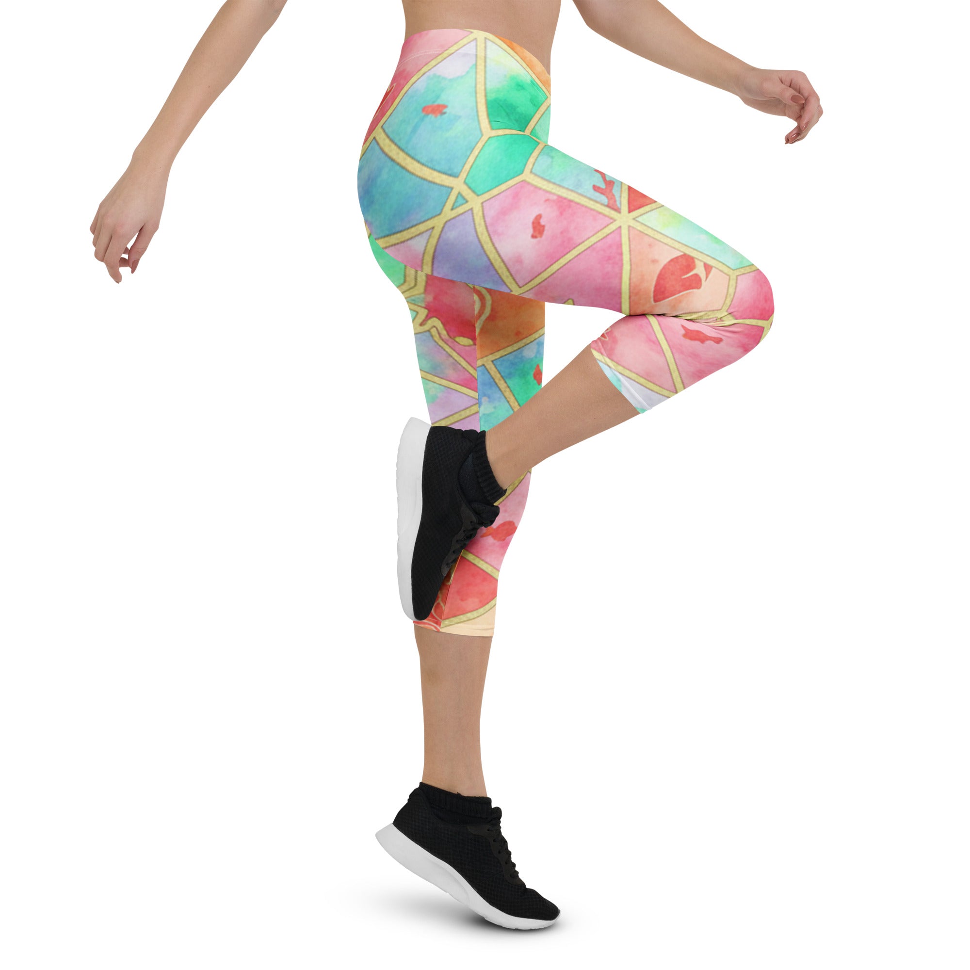 Coral Reef Capri Leggings | GearBunch