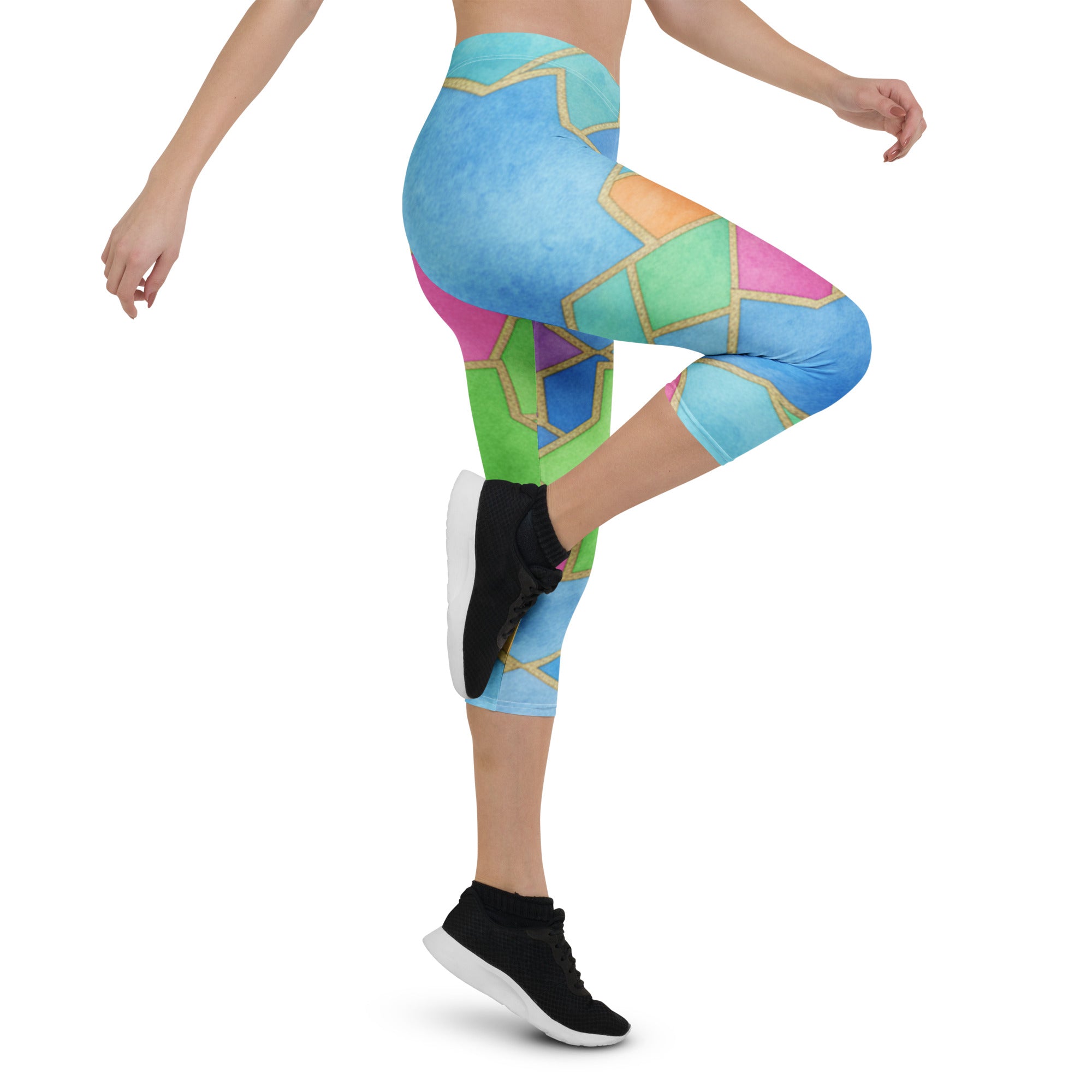 Arabic Festival Capri Leggings | GearBunch