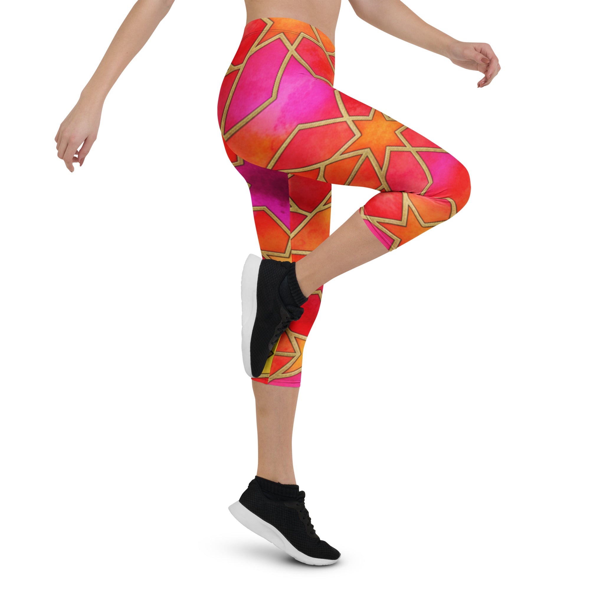 Fire Opal Capri Leggings | GearBunch