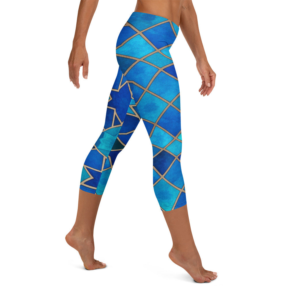 Sapphire Bronze Capri Leggings | GearBunch
