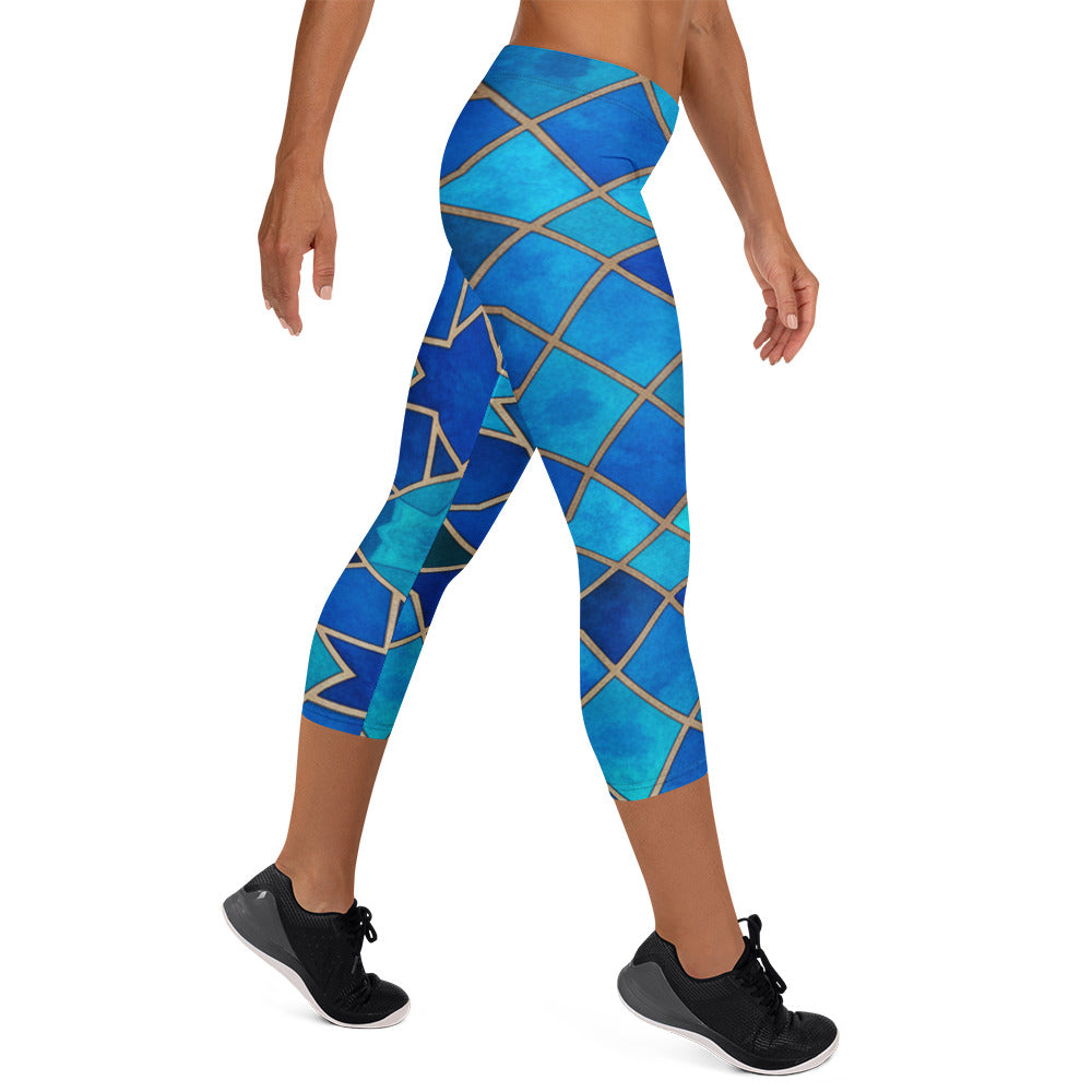 Sapphire Bronze Capri Leggings | GearBunch
