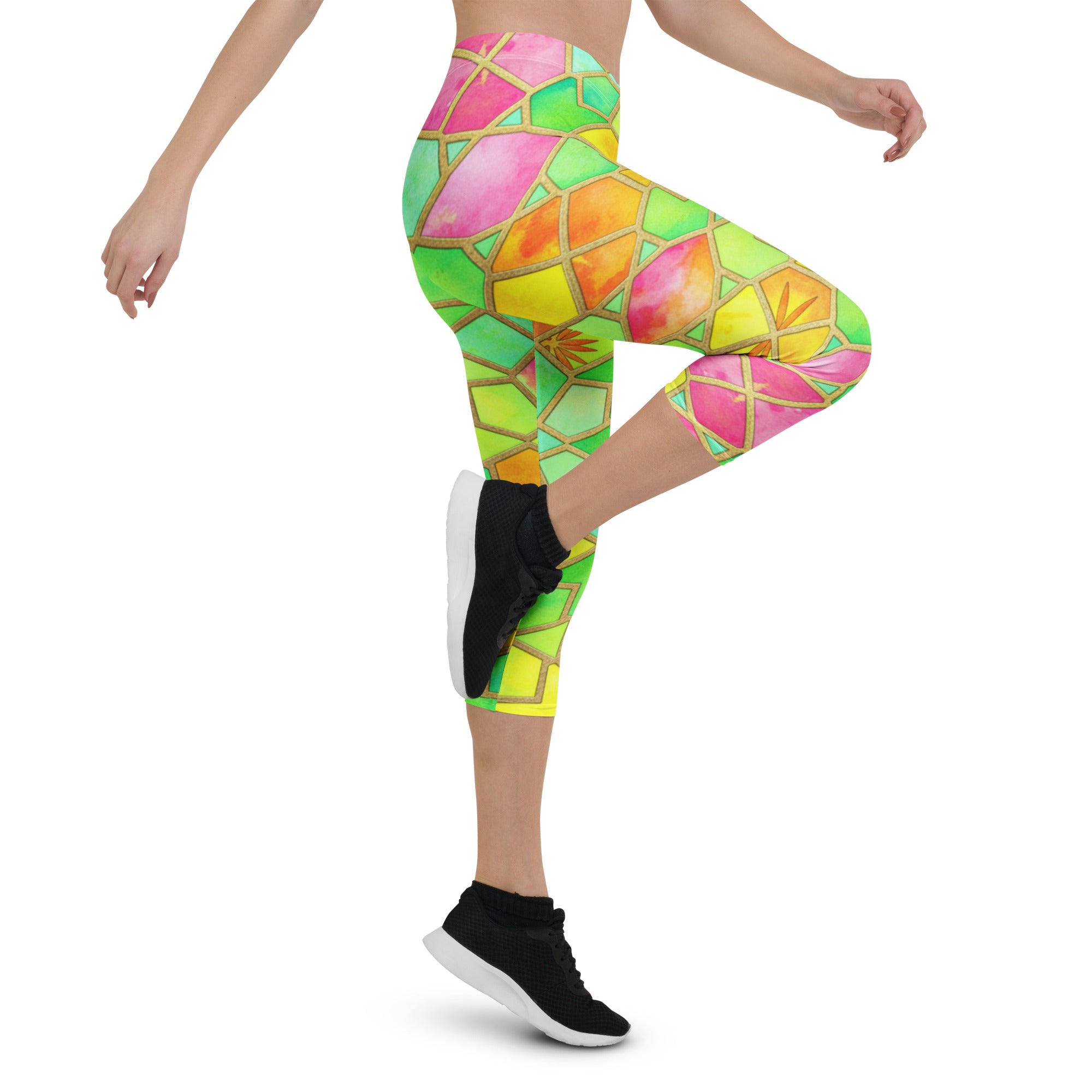 Tropical Punch Capri Leggings | GearBunch