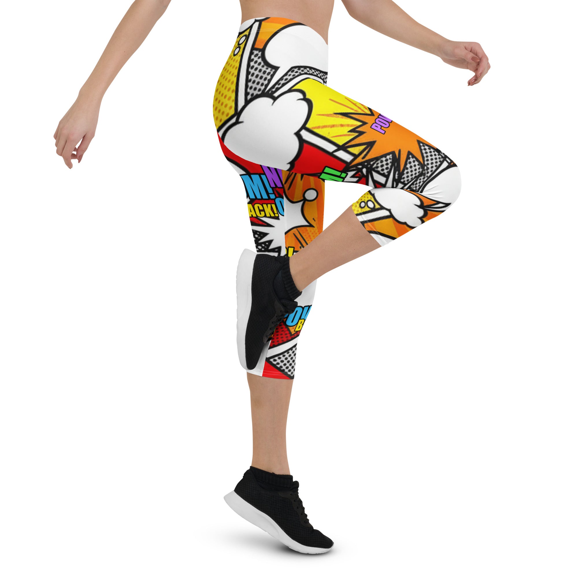 Comic Strip Boom Town Capri Leggings | GearBunch