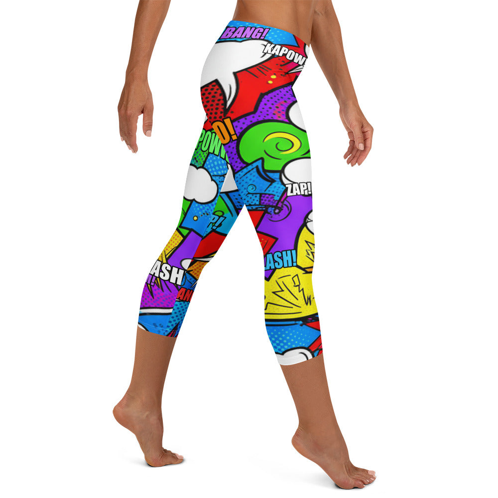 Comic Hero Capri Leggings | GearBunch