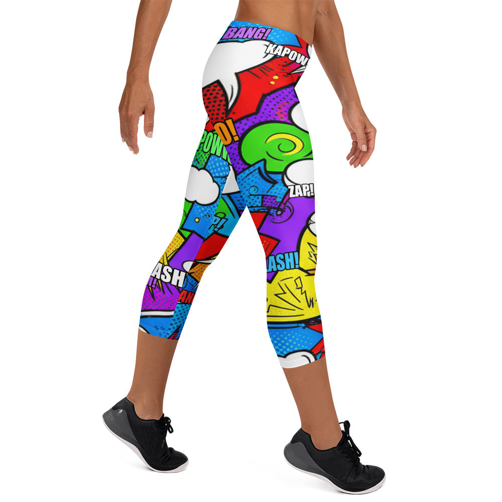 Comic Hero Capri Leggings | GearBunch