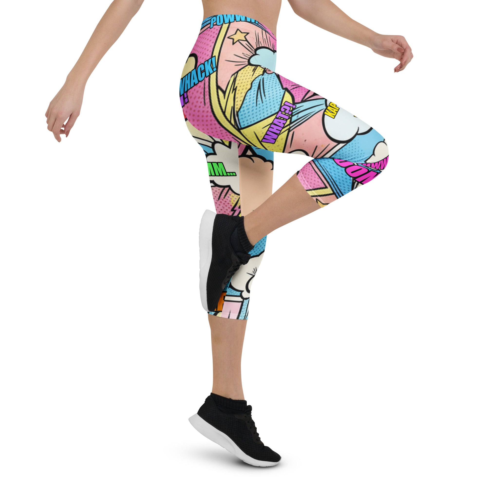 Comic Kawaii Cute Capri Leggings | GearBunch