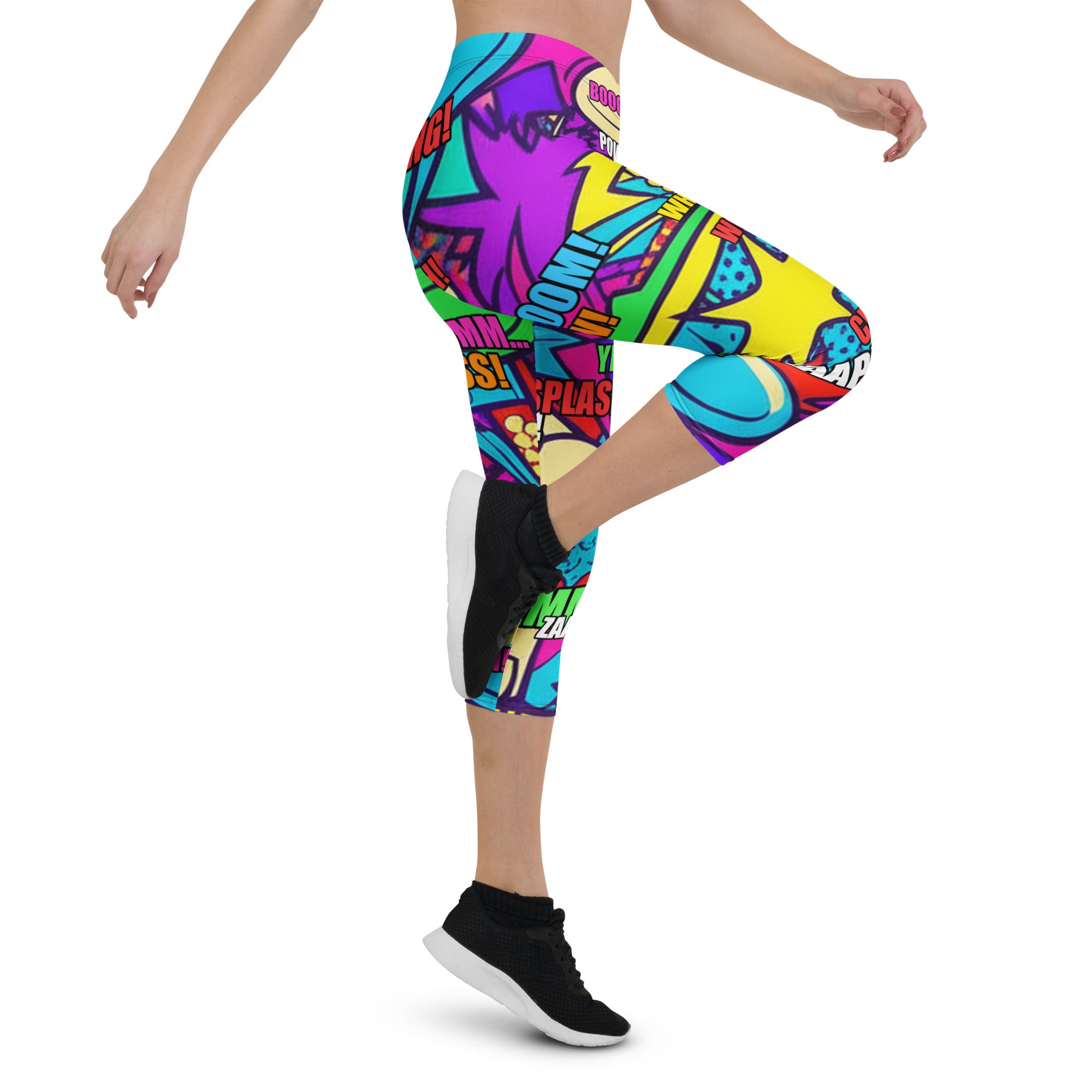 Pirate Comic Strip Capri Leggings | GearBunch