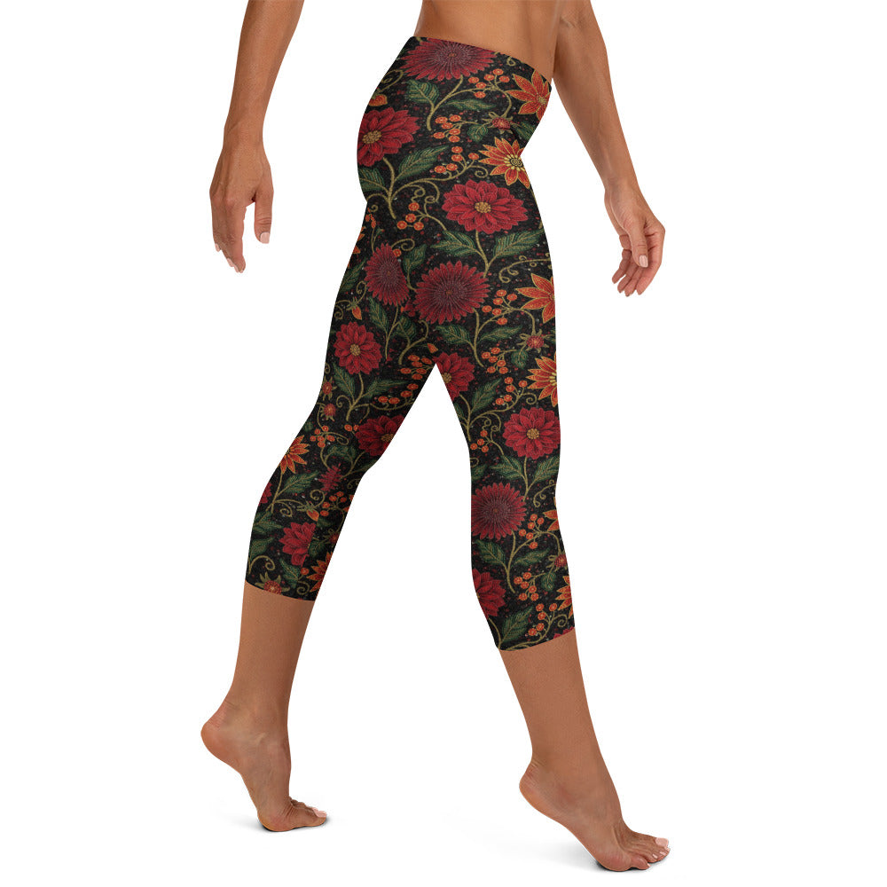 Crimson Fantasy Capri Leggings | GearBunch