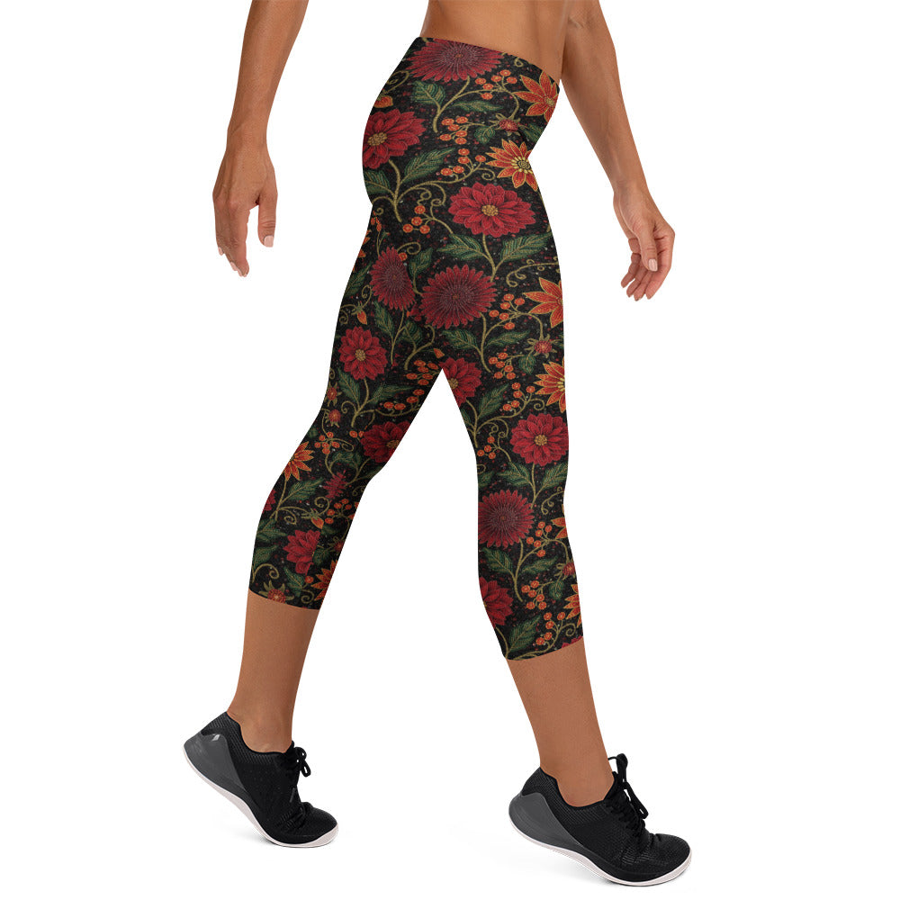 Crimson Fantasy Capri Leggings | GearBunch
