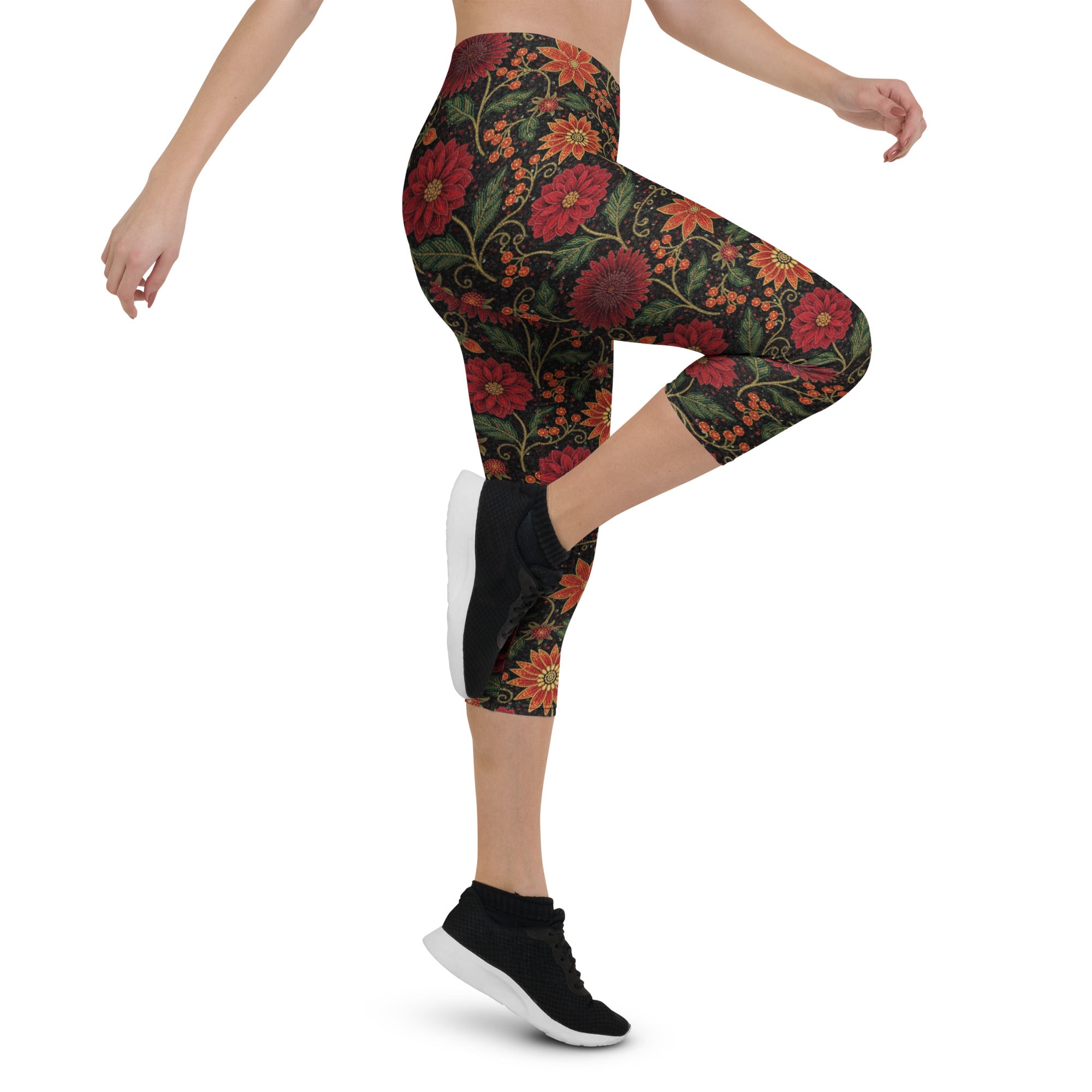 Crimson Fantasy Capri Leggings | GearBunch