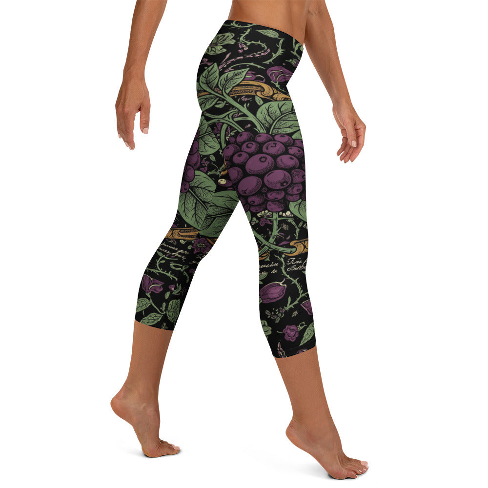 Deadly Nightshade Capri Leggings | GearBunch