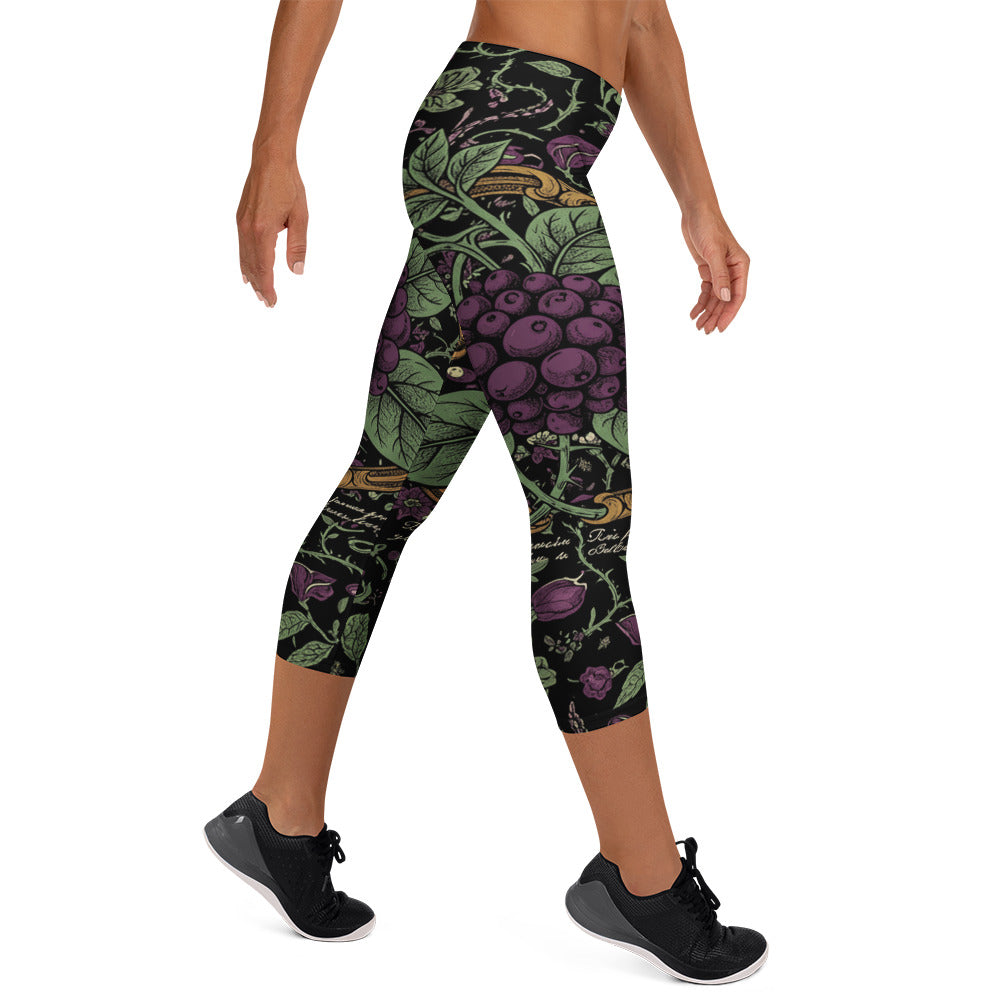 Deadly Nightshade Capri Leggings | GearBunch