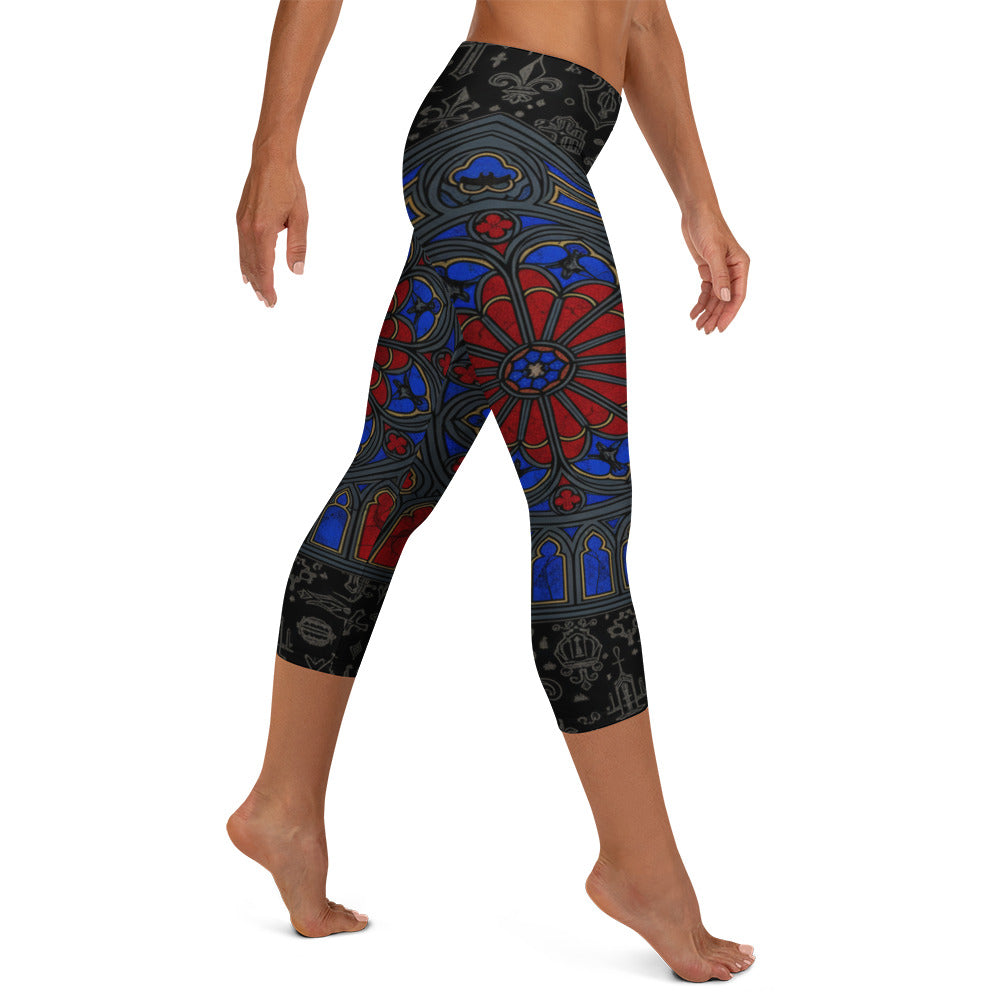 Stained Glass Capri Leggings | GearBunch