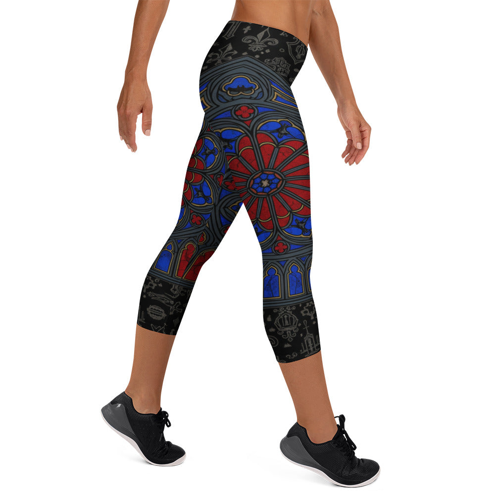Stained Glass Capri Leggings | GearBunch