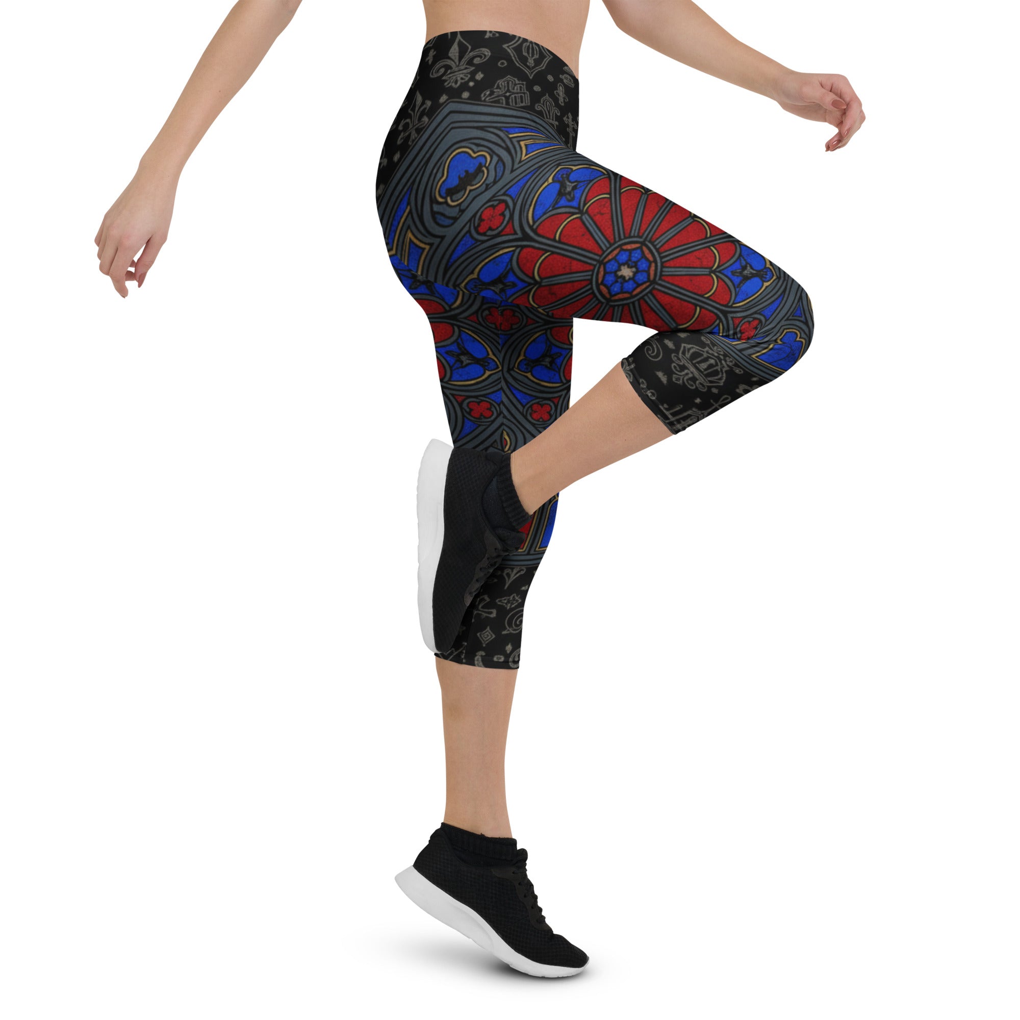 Stained Glass Capri Leggings | GearBunch