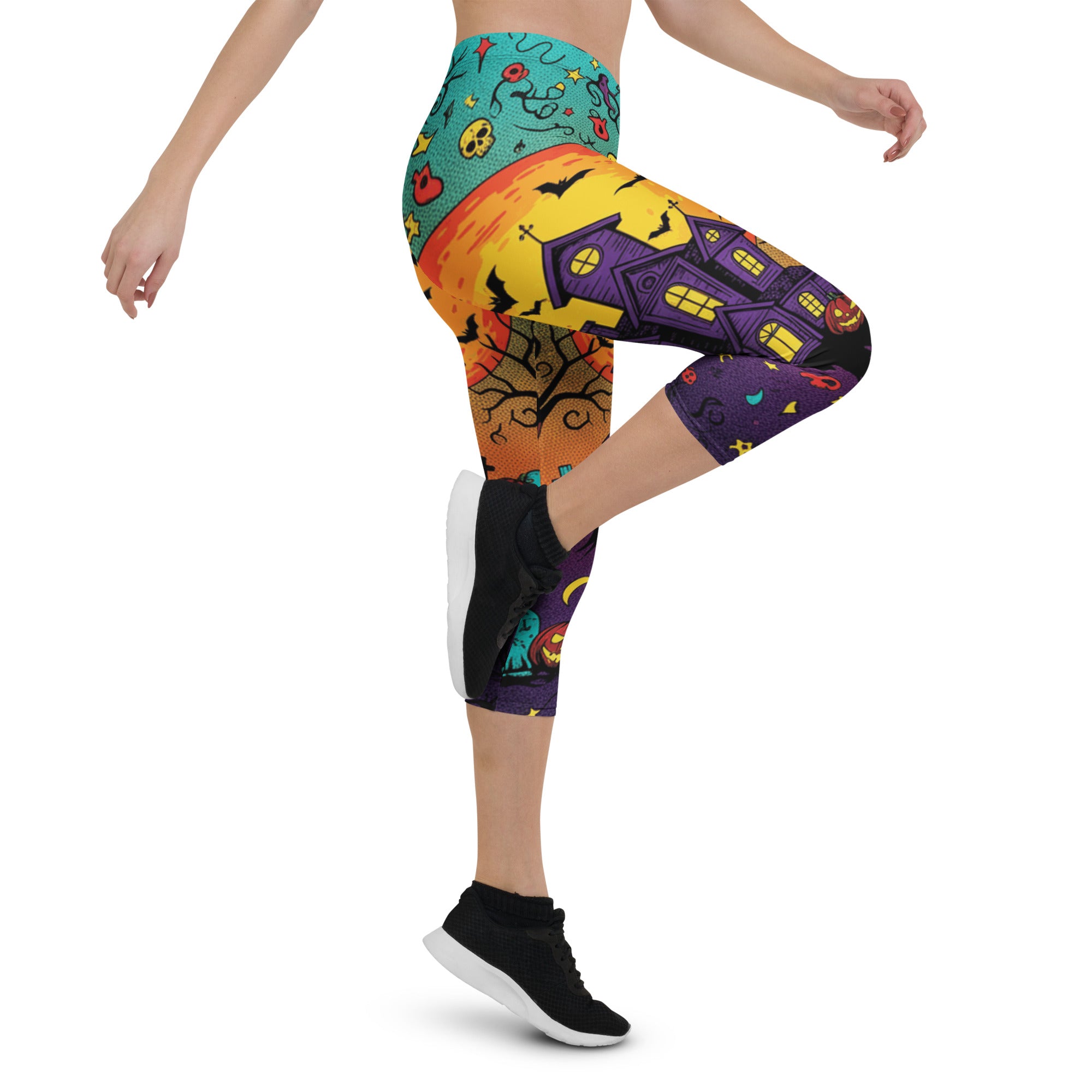 Haunted Manor Twilight Capri Leggings | GearBunch