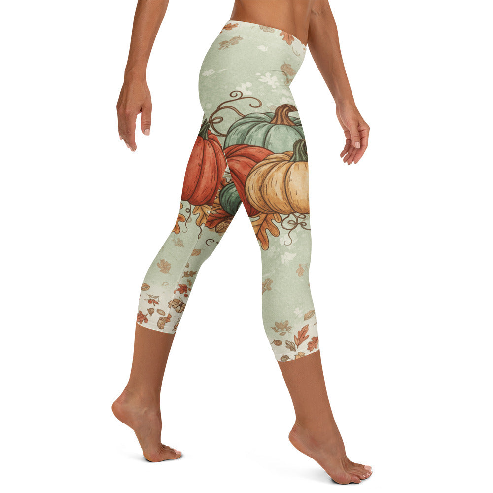 Heirloom Pumpkin Patch Capri Leggings | GearBunch