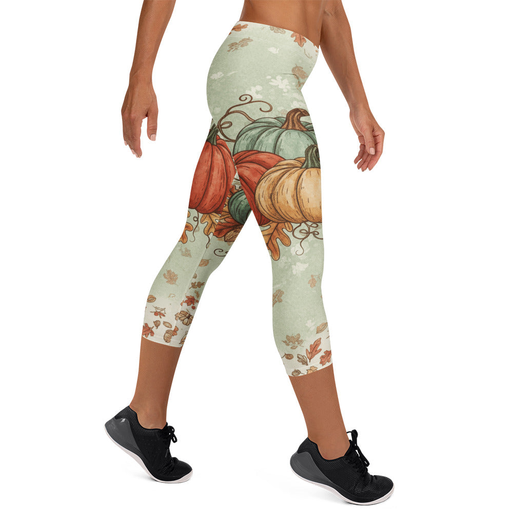 Heirloom Pumpkin Patch Capri Leggings | GearBunch