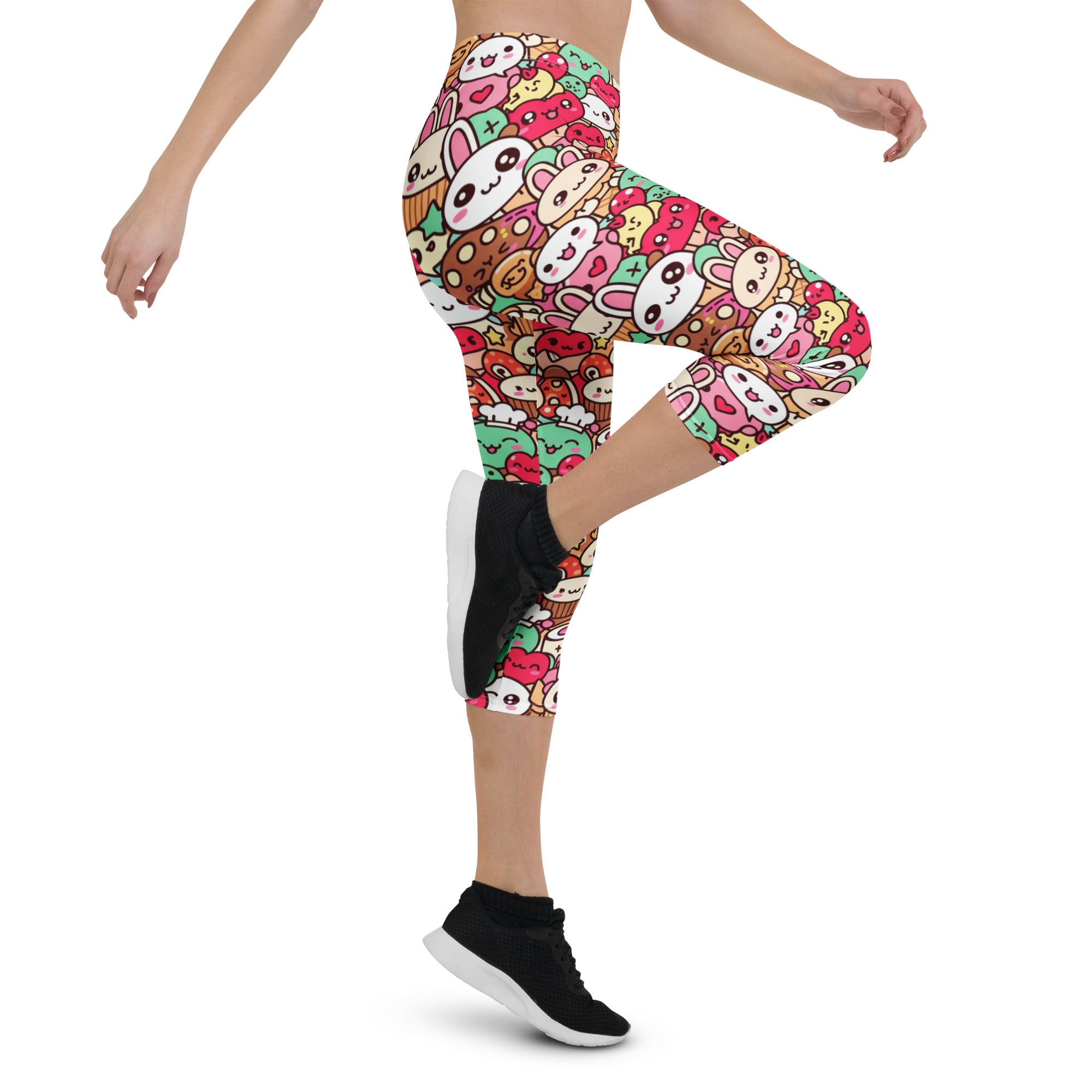 Kawaii Bakery Shop Capri Leggings | GearBunch