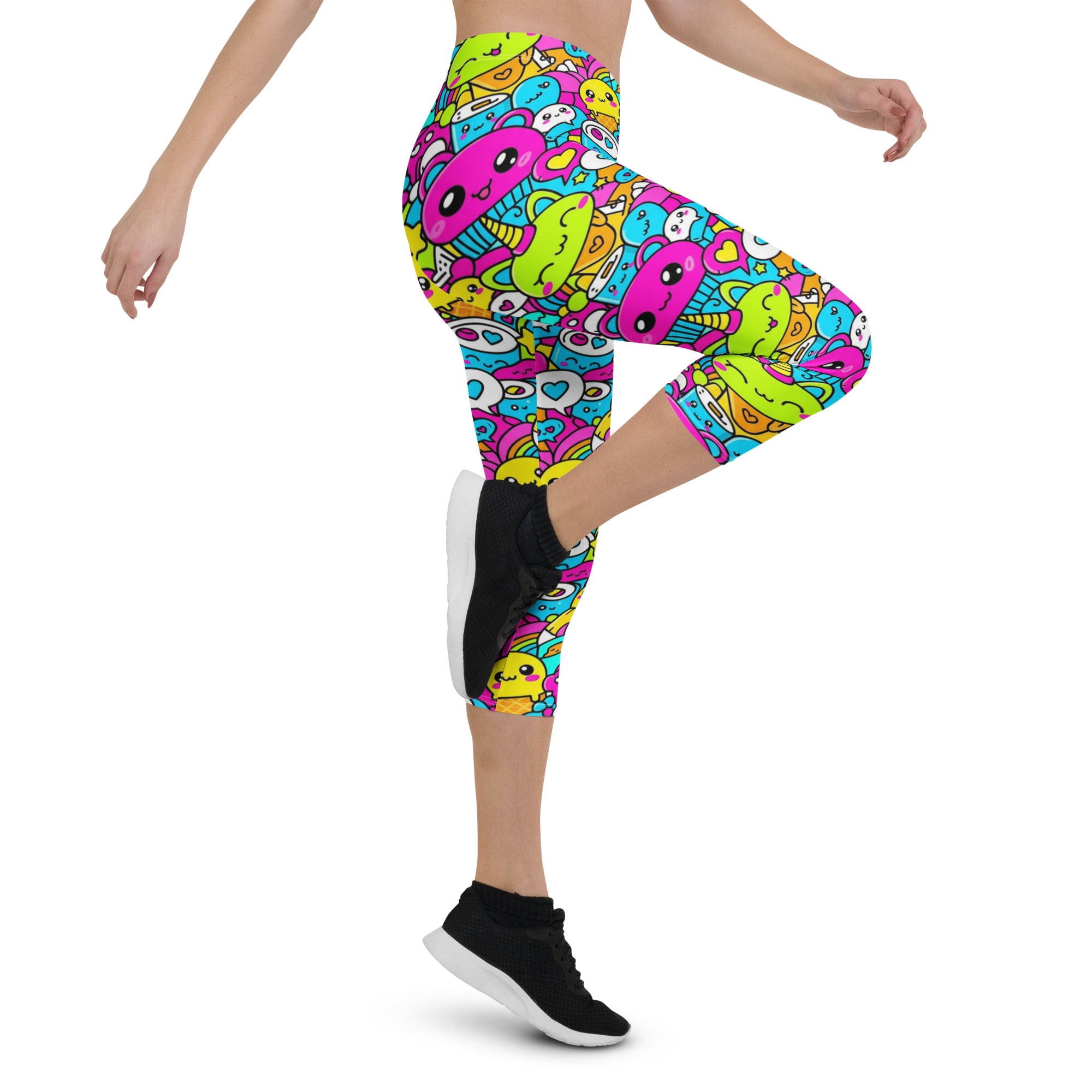 Kawaii Candy Land Capri Leggings | GearBunch