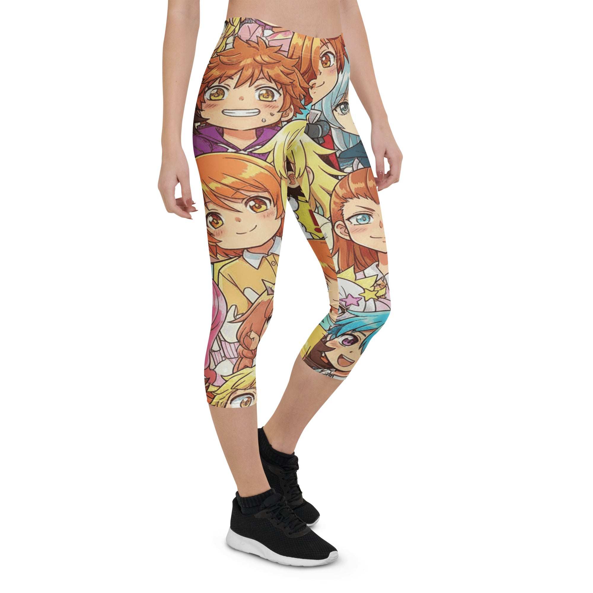 Anime Cat Cafe Capri Leggings | GearBunch