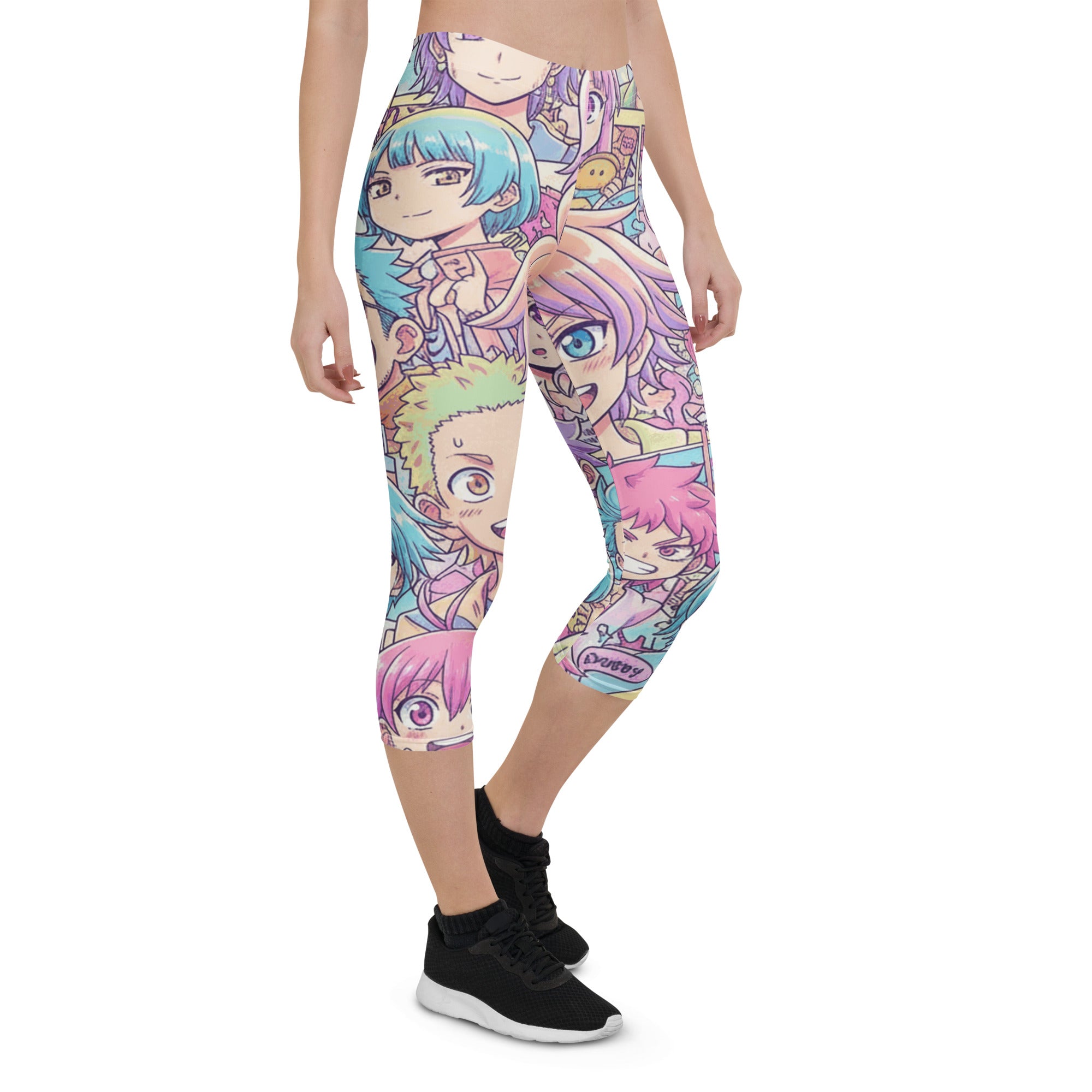 Anime Pastel Dream Capri Leggings | GearBunch