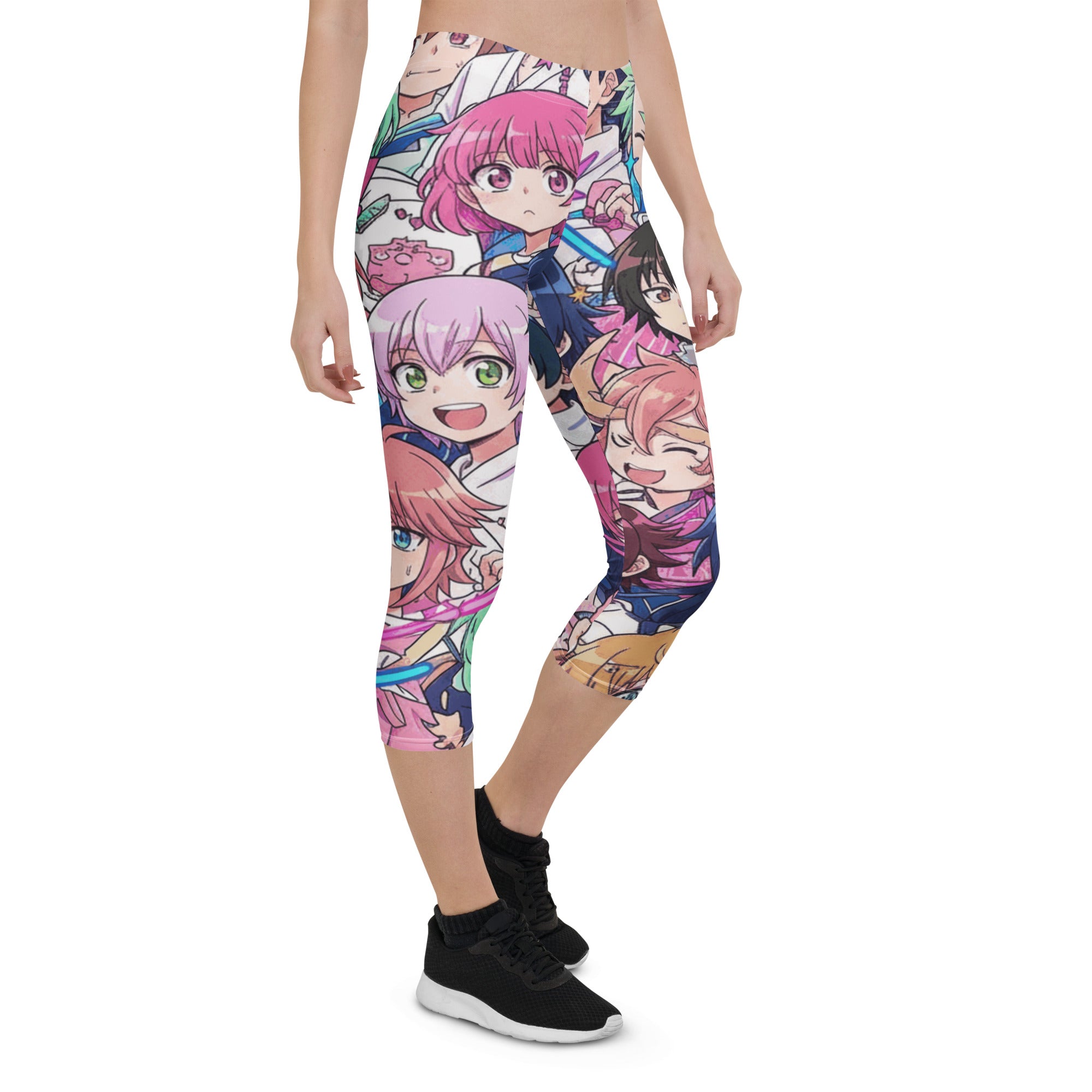 Anime Sakura School Capri Leggings | GearBunch