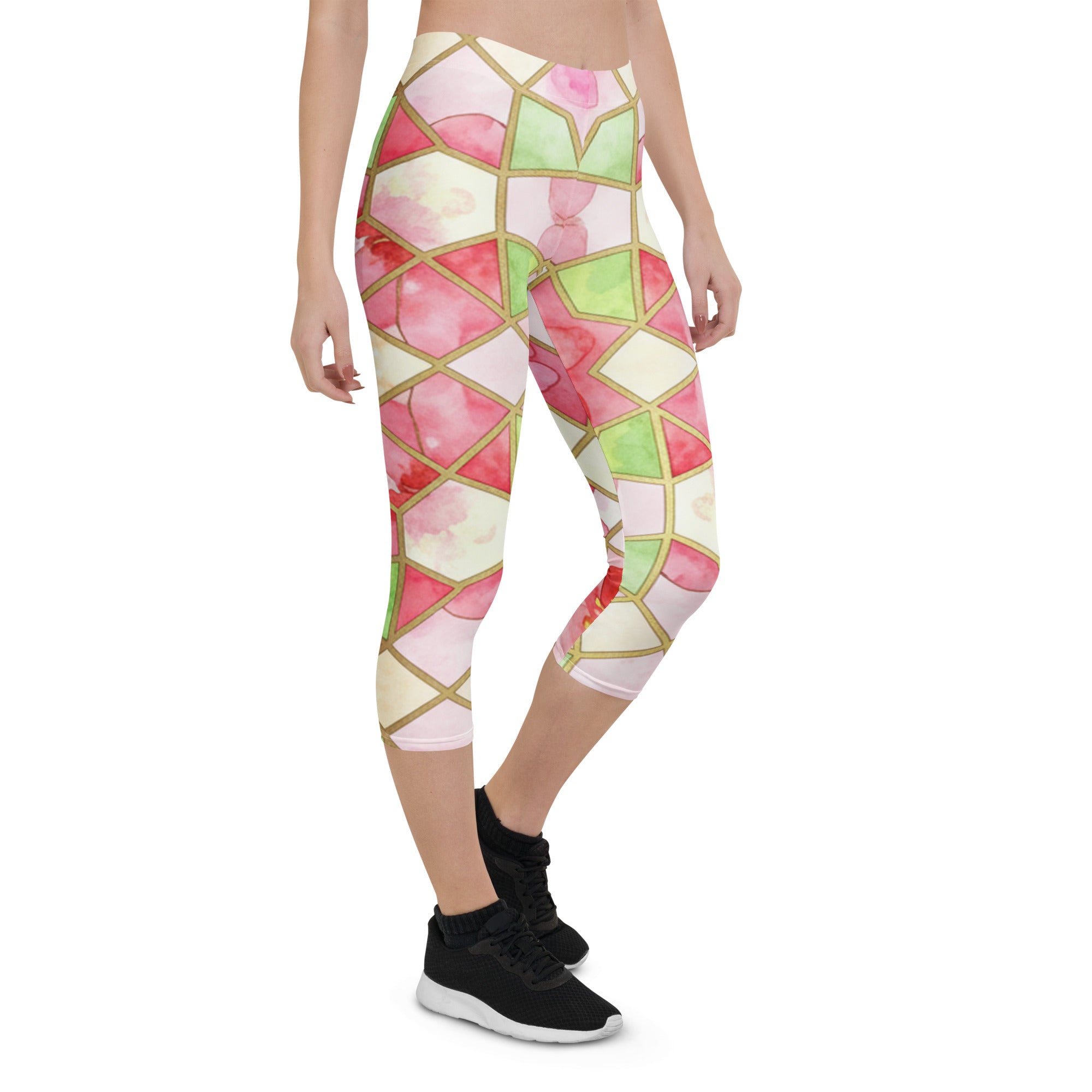 Cherry Blossom Capri Leggings | GearBunch