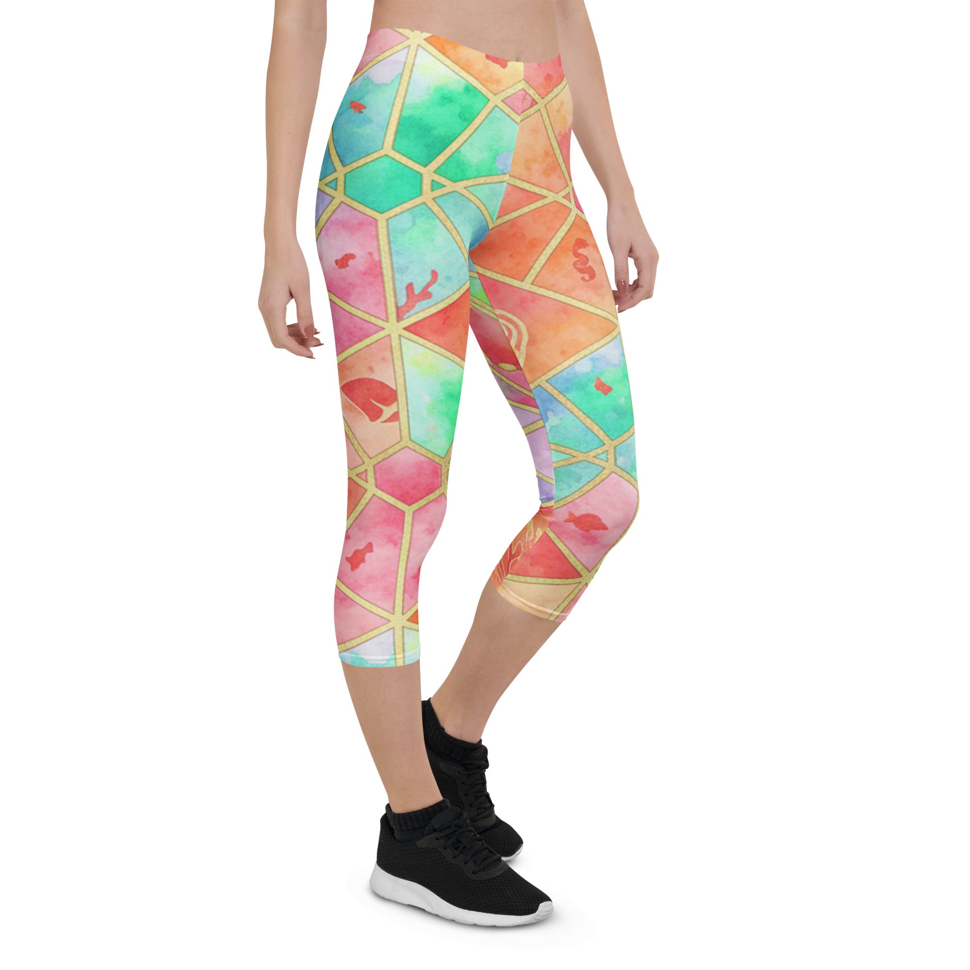 Coral Reef Capri Leggings | GearBunch