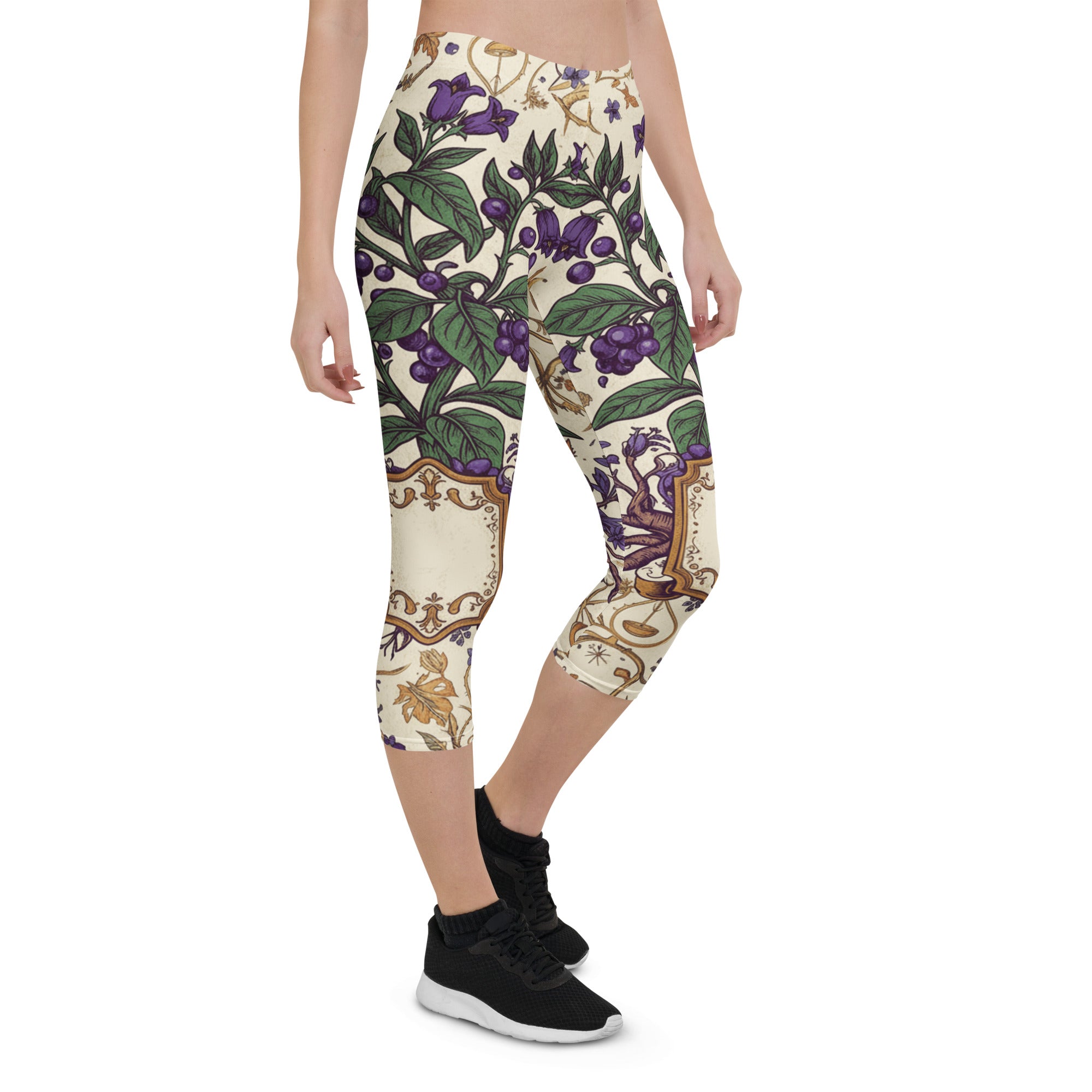 Belladonna Poison Garden Capri Leggings | GearBunch