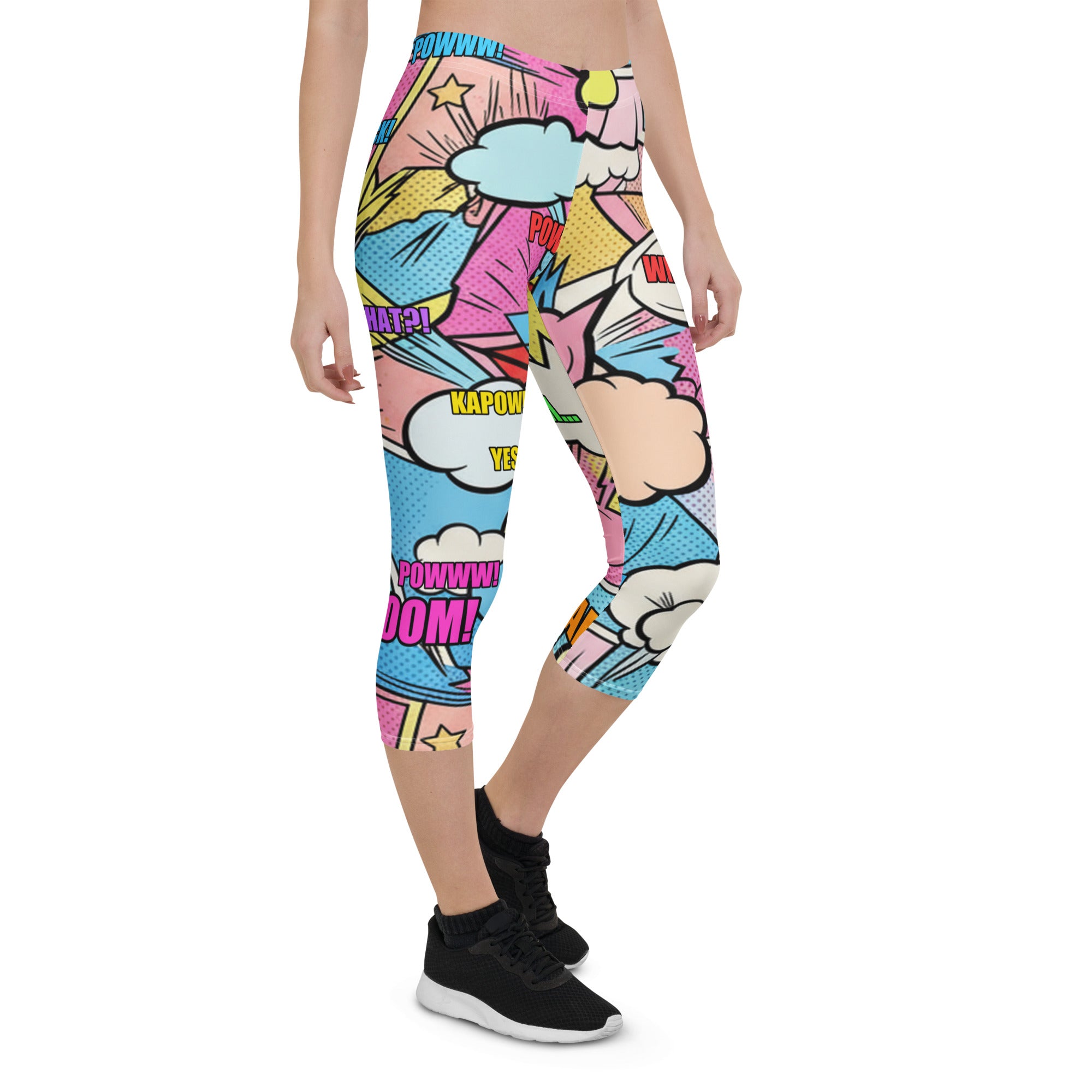Comic Kawaii Cute Capri Leggings | GearBunch