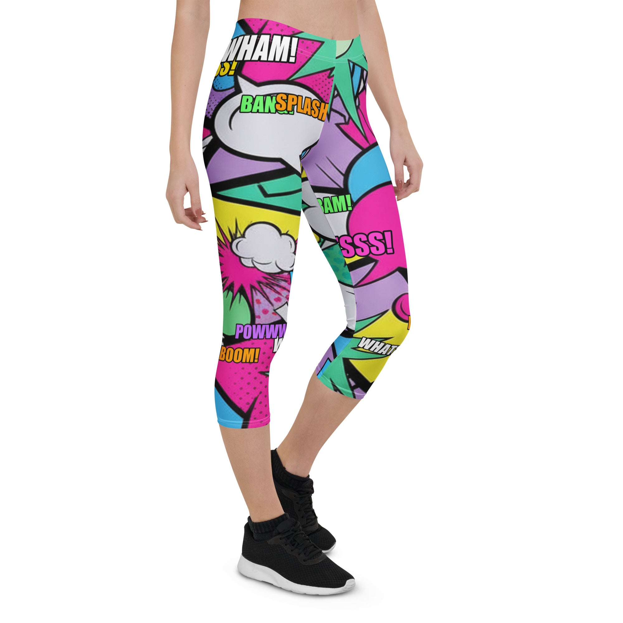 Comic Strip Pop Candy Capri Leggings | GearBunch