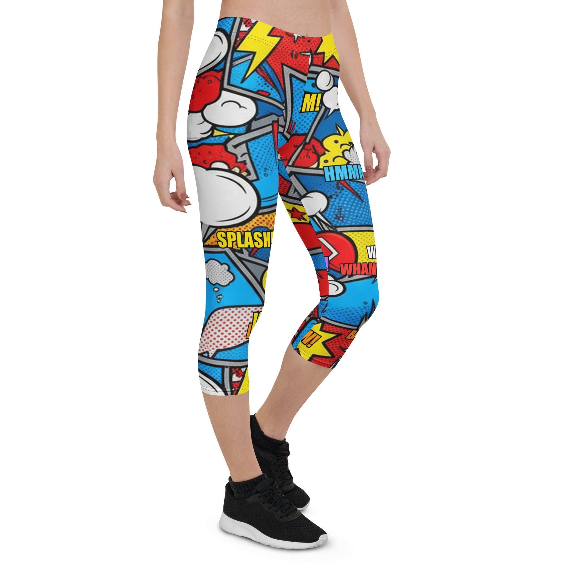 Robot Wars Comic Capri Leggings | GearBunch
