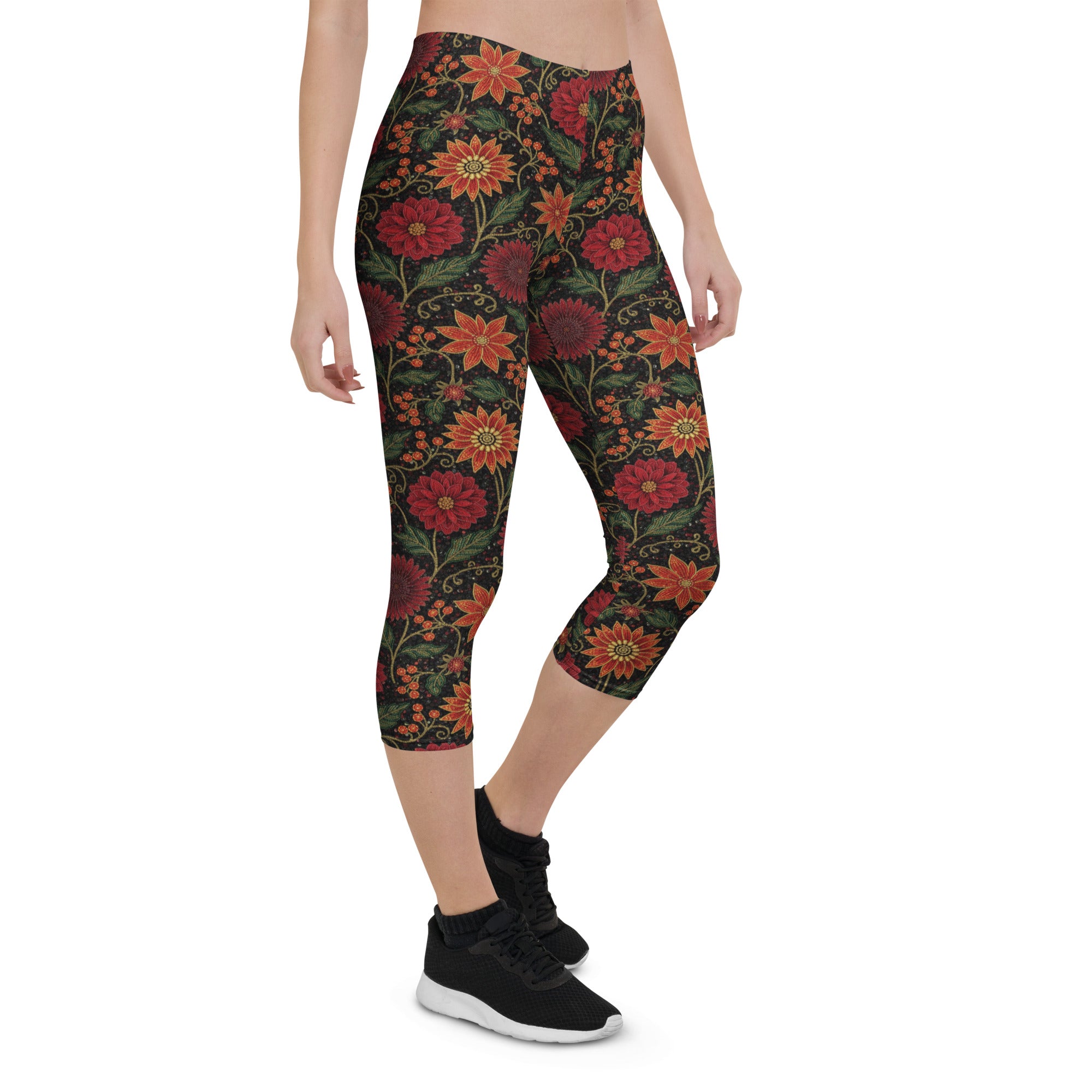 Crimson Fantasy Capri Leggings | GearBunch