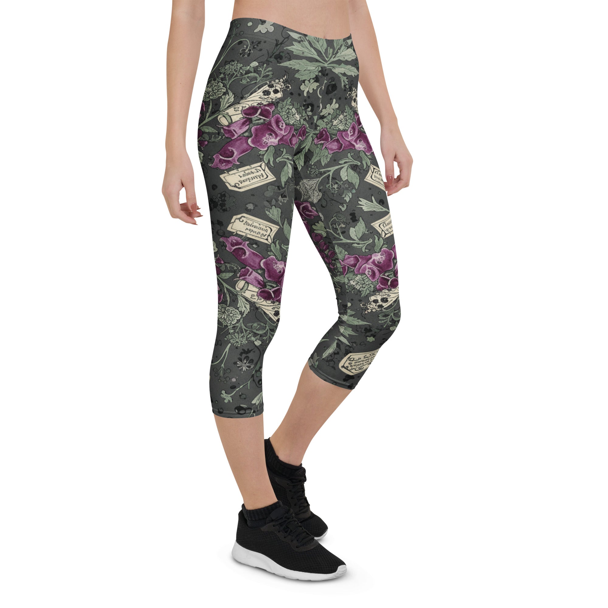Hemlock Goth Capri Leggings | GearBunch