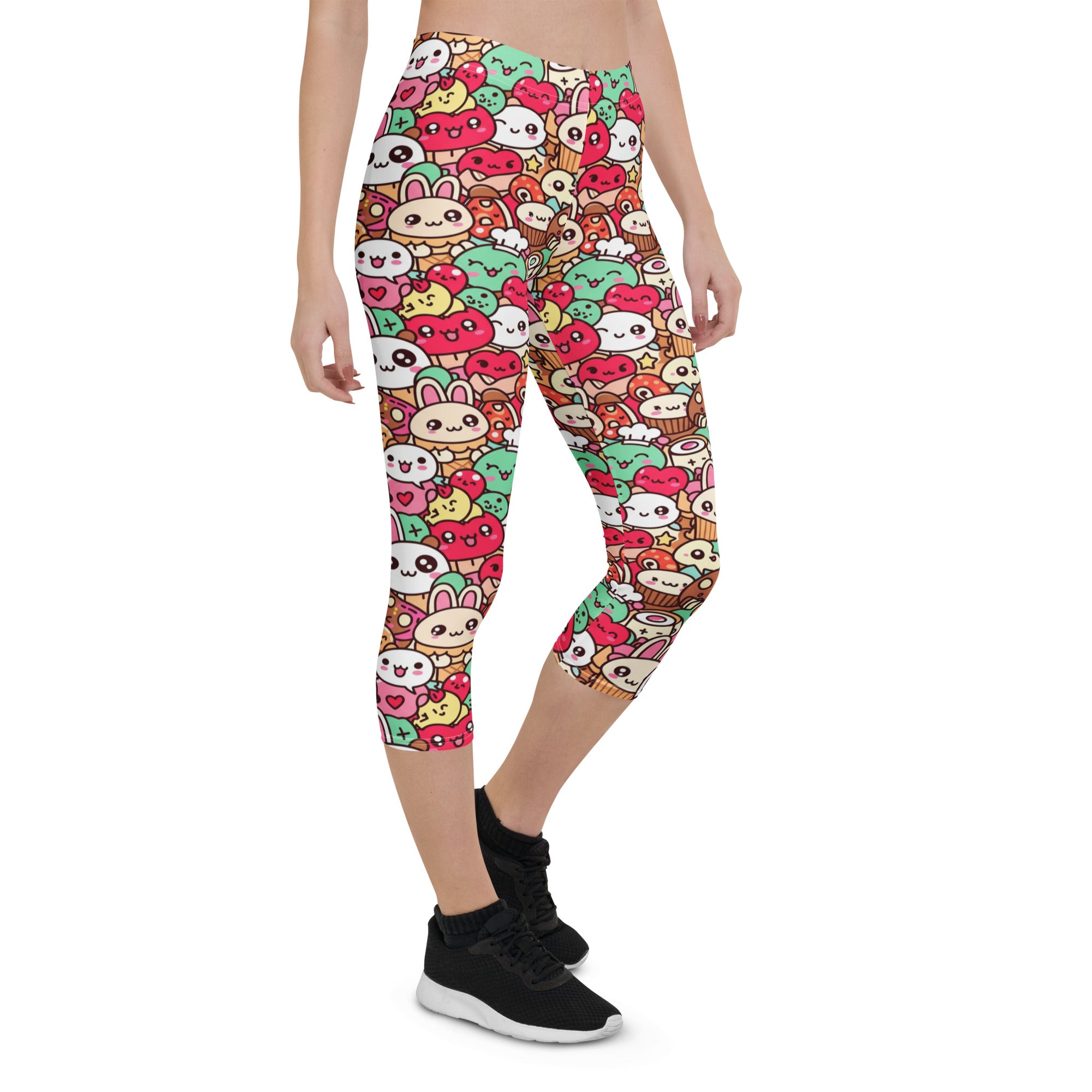 Kawaii Bakery Shop Capri Leggings | GearBunch