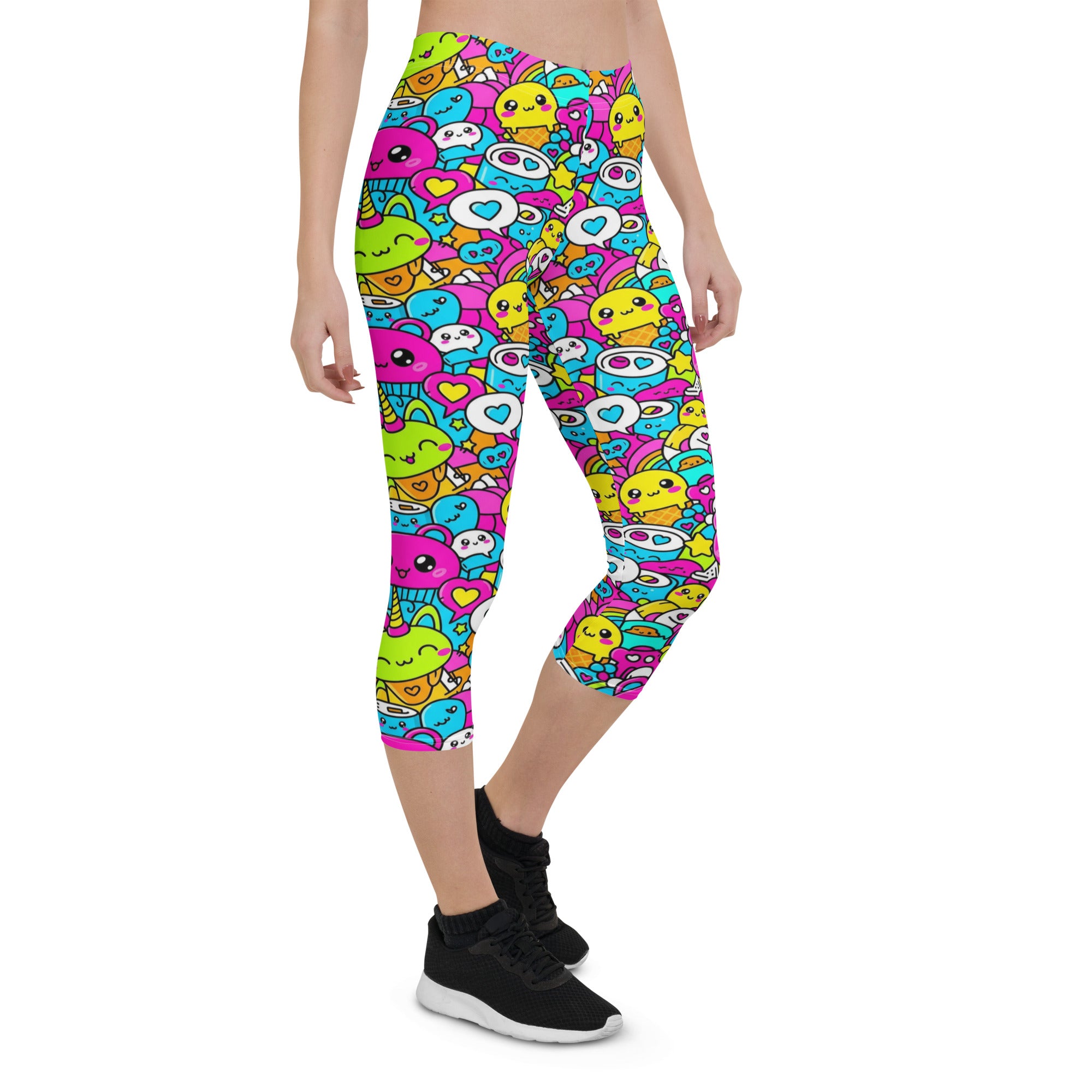 Kawaii Candy Land Capri Leggings | GearBunch