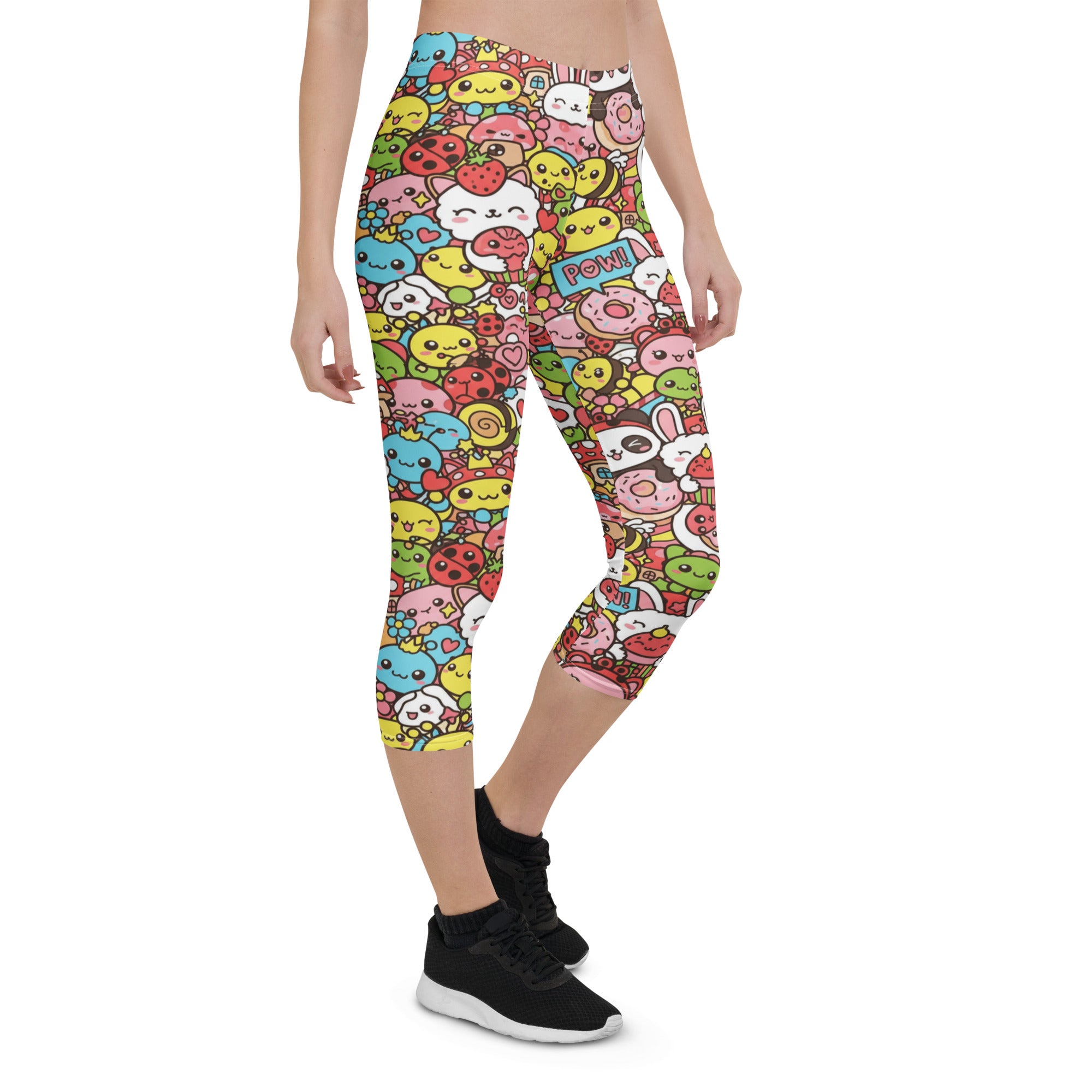 Kawaii Garden Bugs Capri Leggings | GearBunch