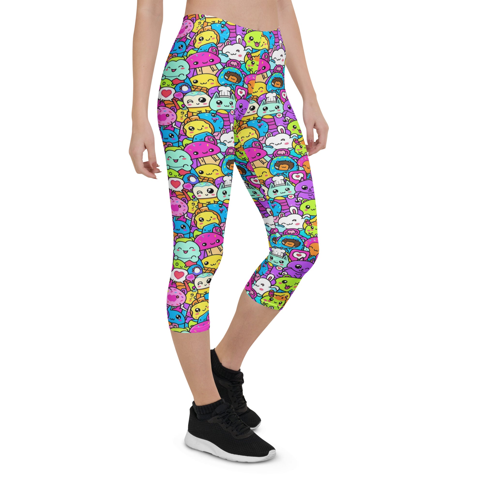 Kawaii Monster Pals Capri Leggings | GearBunch
