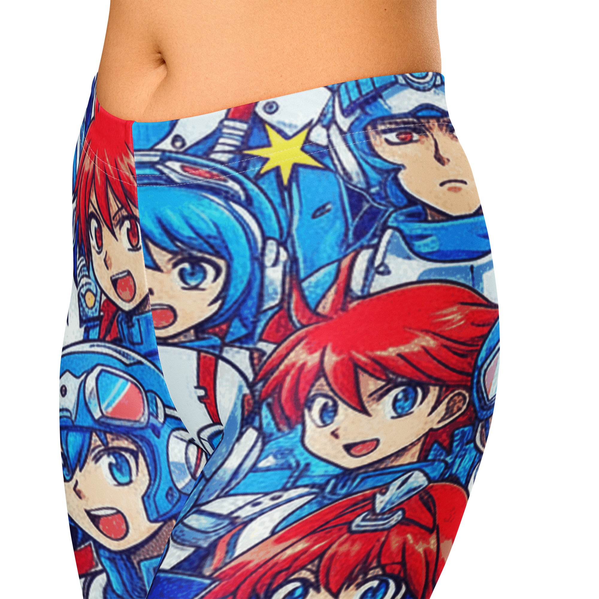 Anime Mecha Pilot Capri Leggings | GearBunch