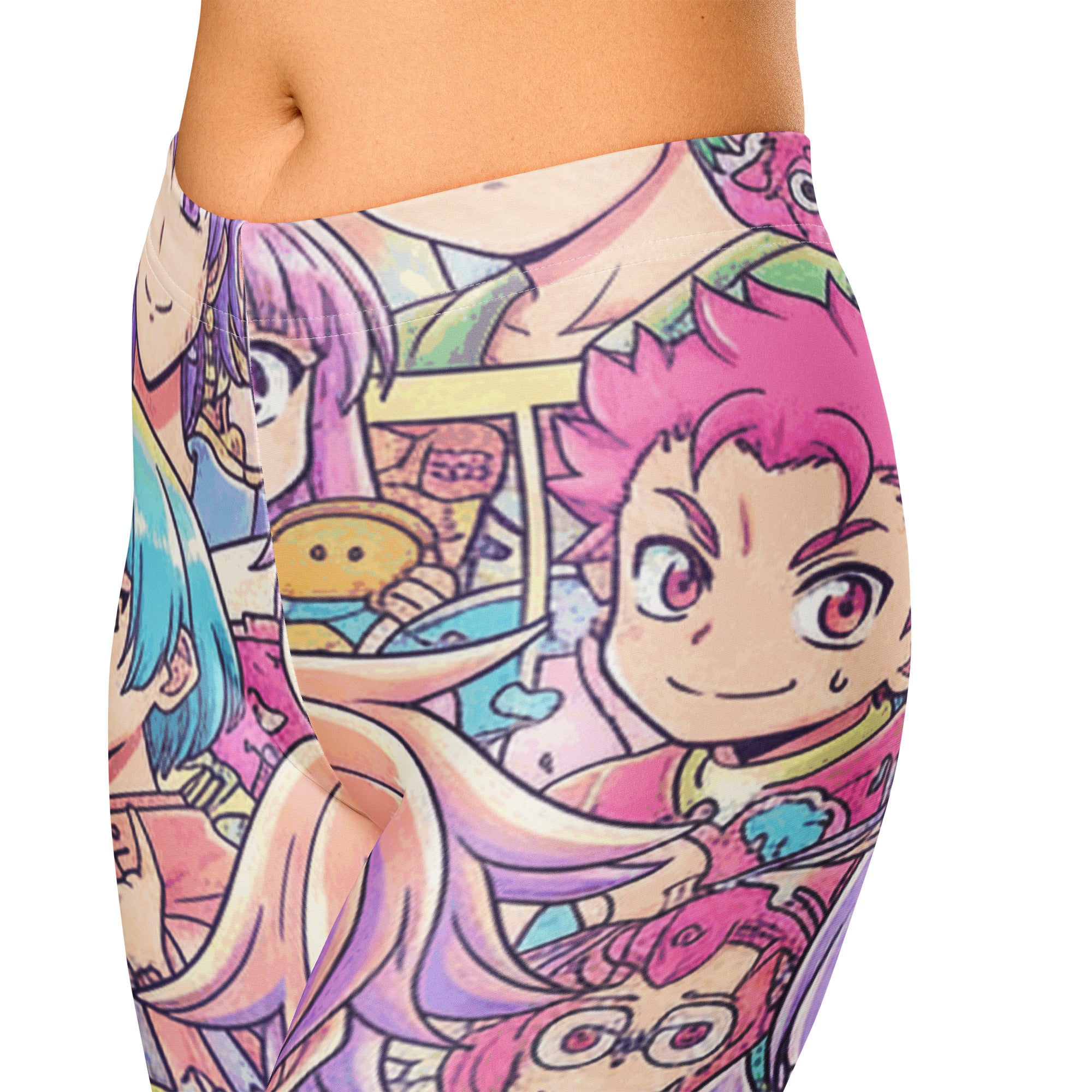 Anime Pastel Dream Capri Leggings | GearBunch