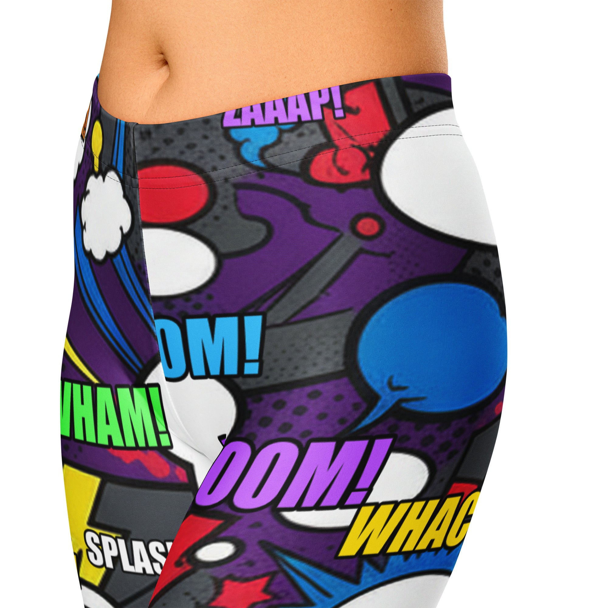 Comic Strip Dark Knight Capri Leggings | GearBunch