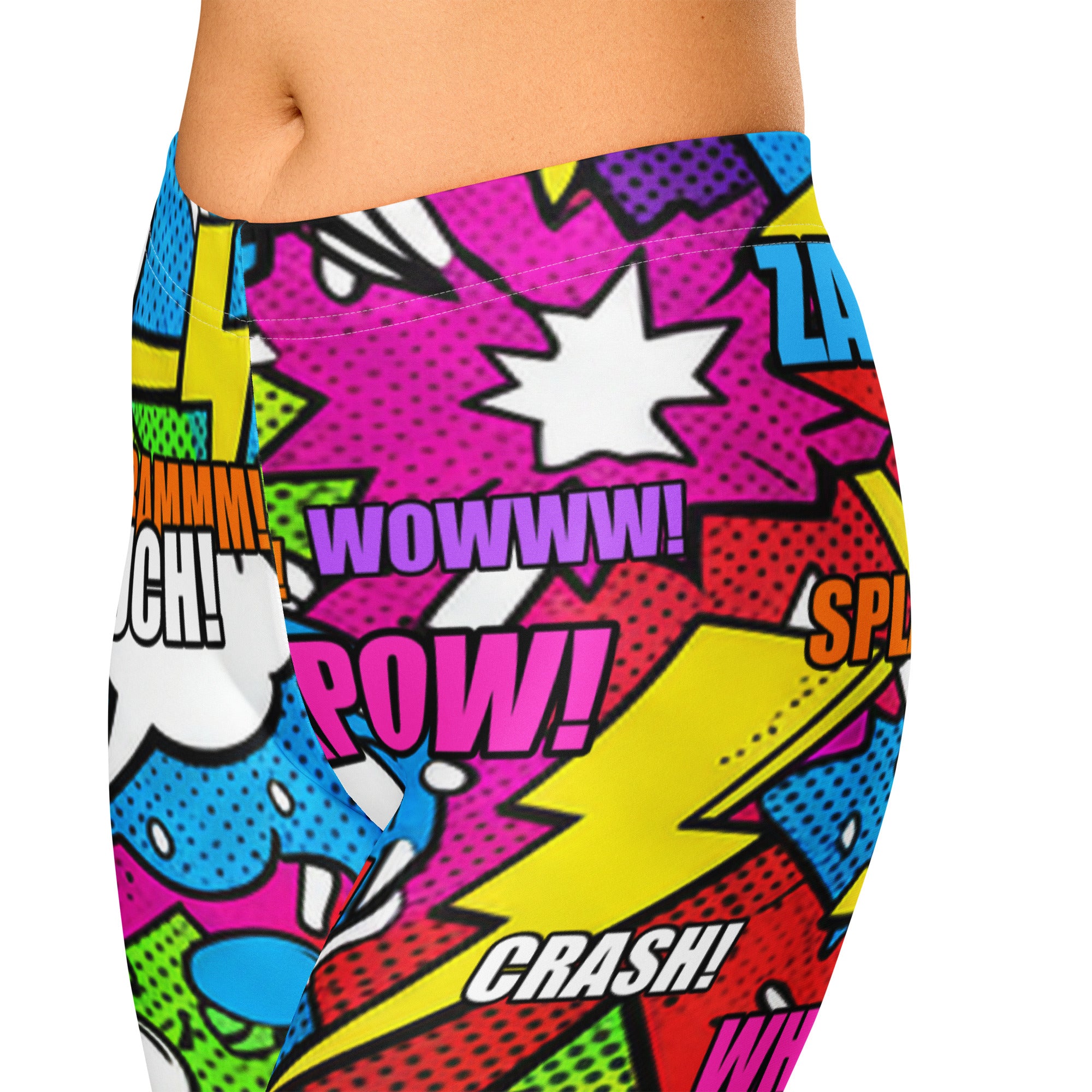 Comic Strip Graffiti Street Capri Leggings | GearBunch