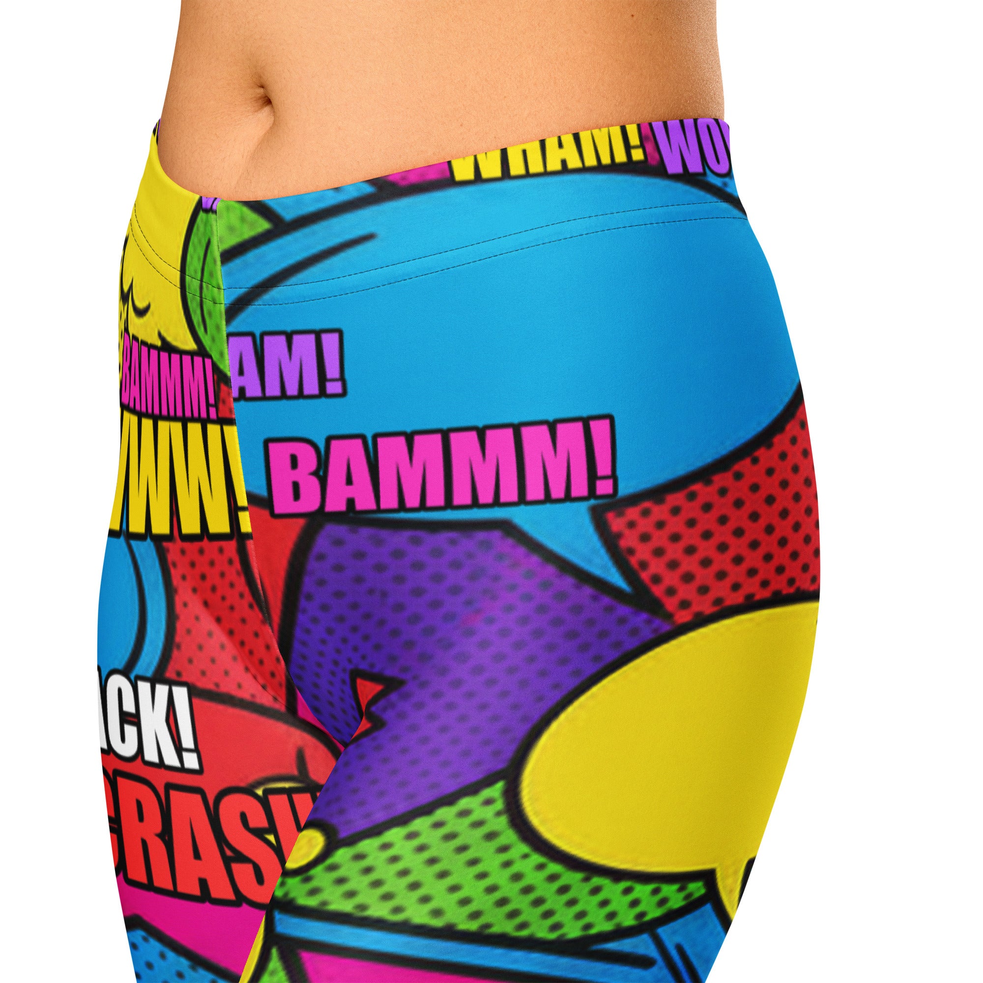 Comic Retro Sunday Capri Leggings | GearBunch