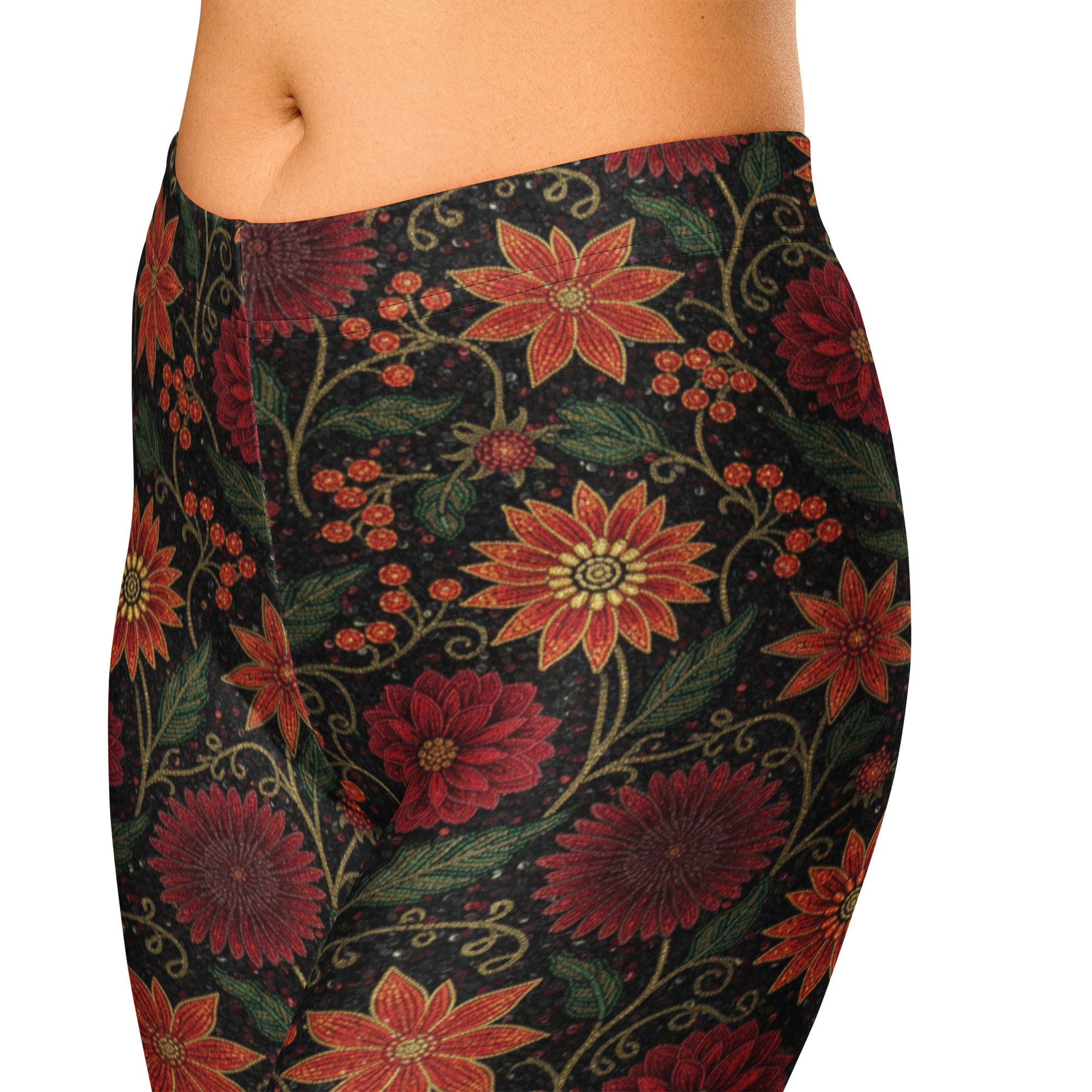 Crimson Fantasy Capri Leggings | GearBunch