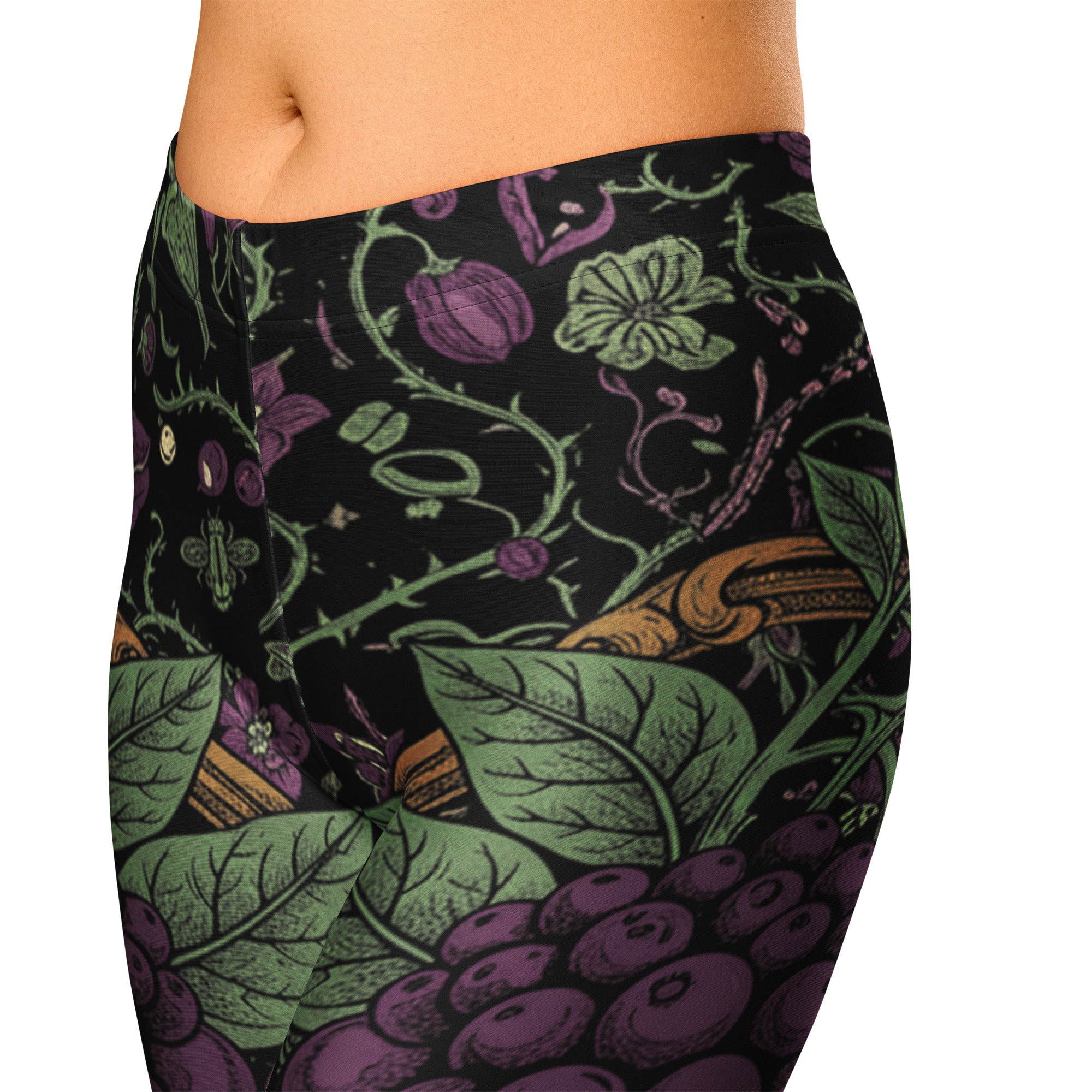 Deadly Nightshade Capri Leggings | GearBunch
