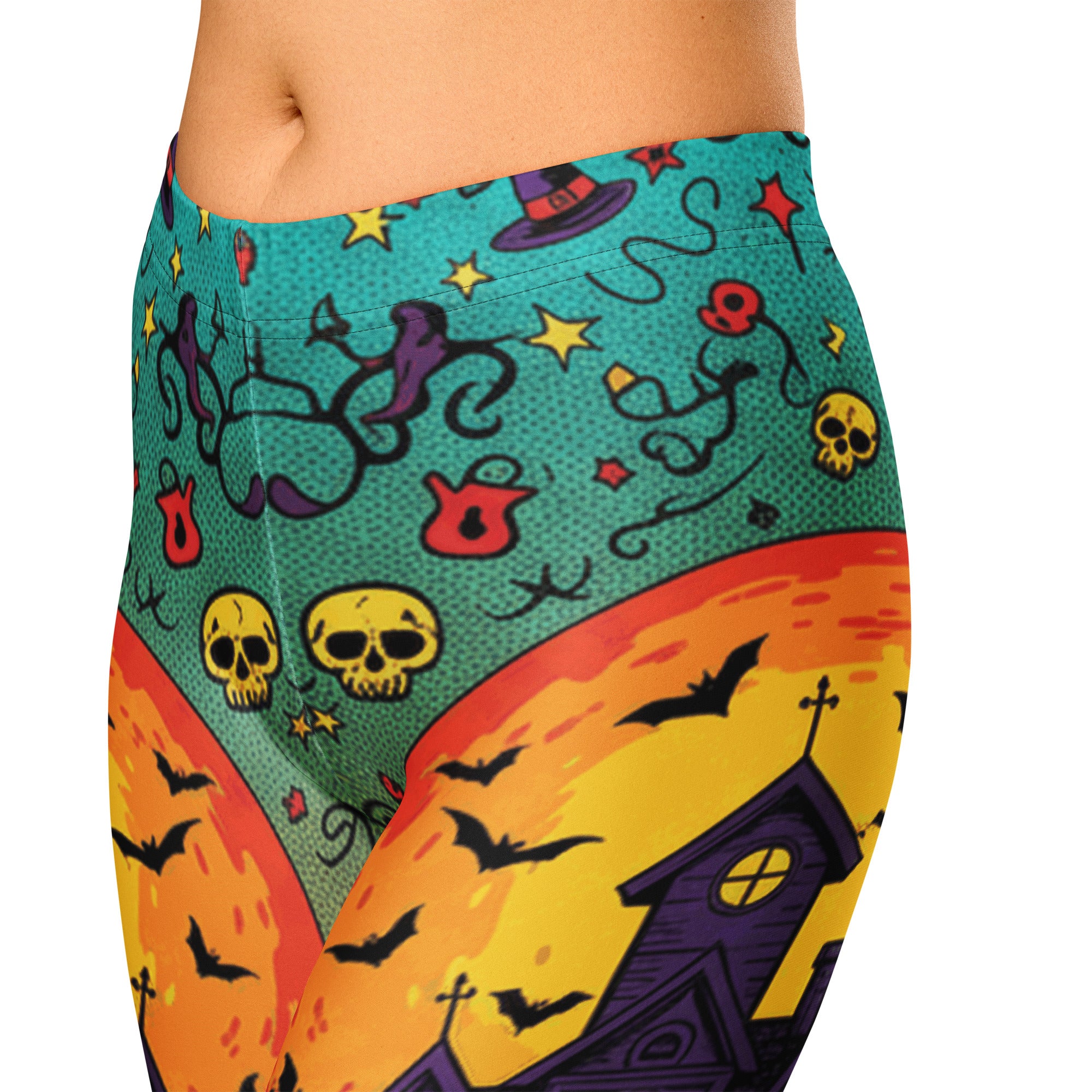 Haunted Manor Twilight Capri Leggings | GearBunch