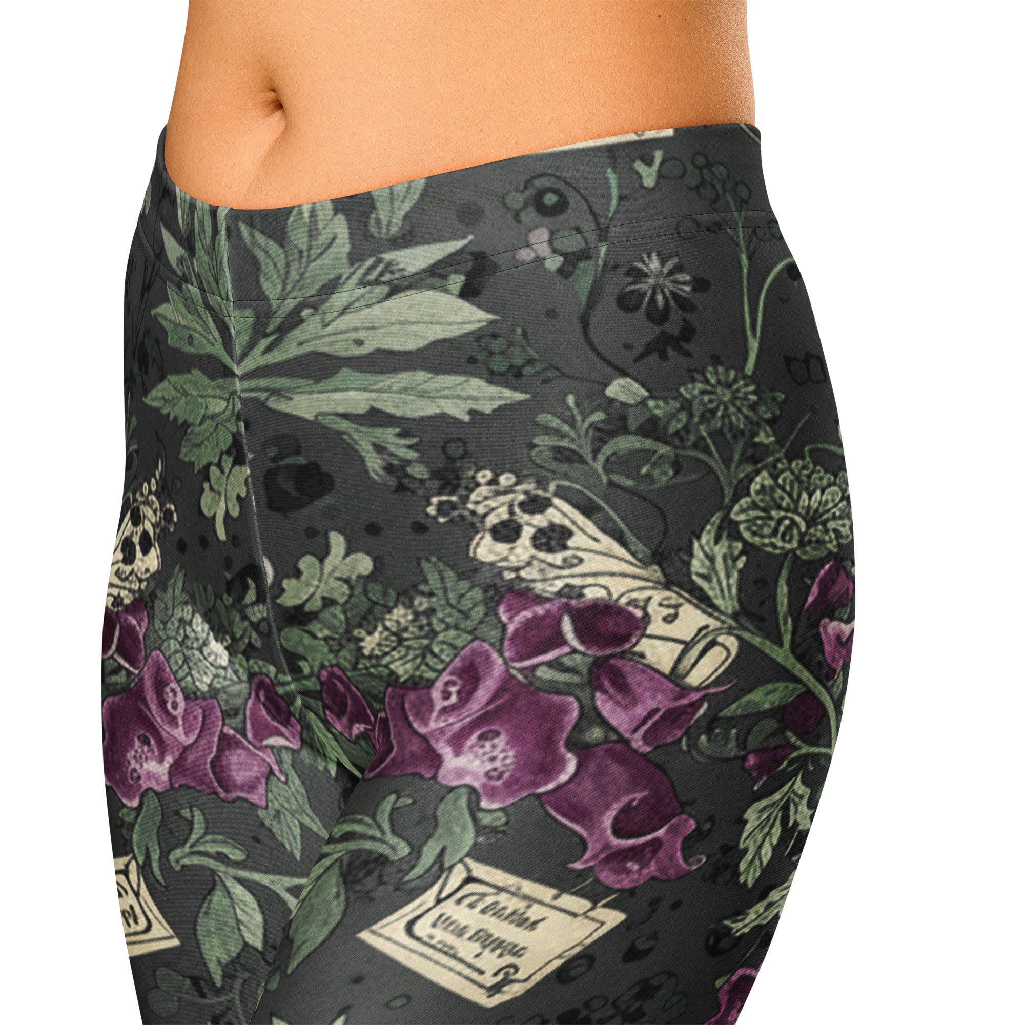 Hemlock Goth Capri Leggings | GearBunch