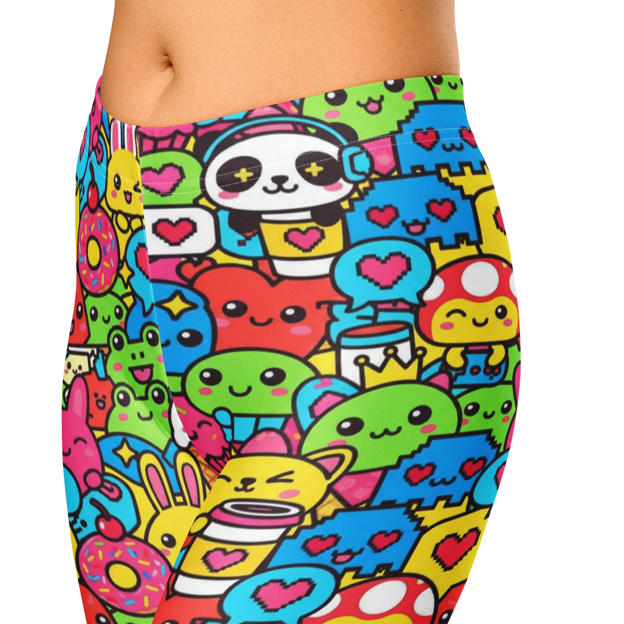Kawaii Arcade Game Capri Leggings | GearBunch