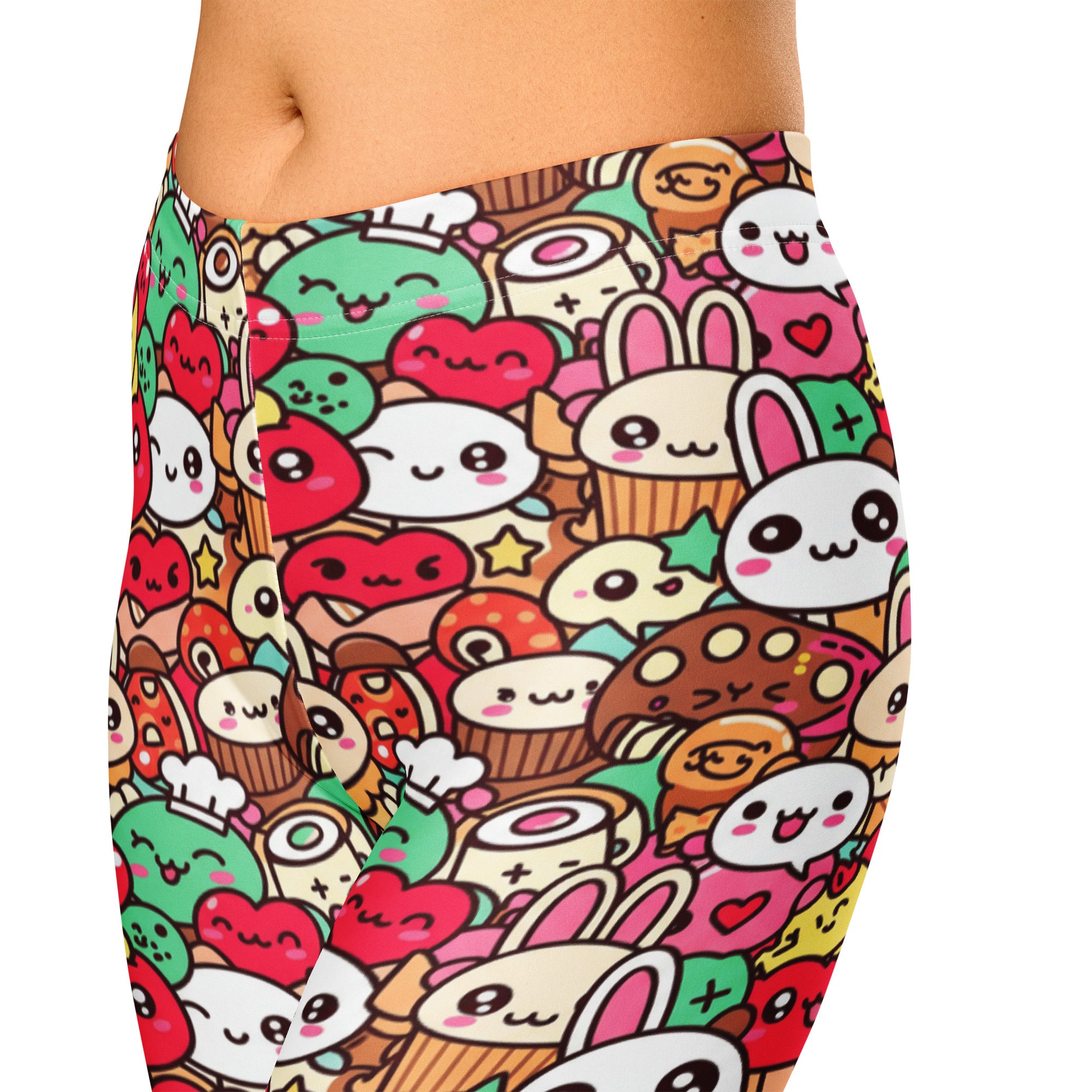 Kawaii Bakery Shop Capri Leggings | GearBunch